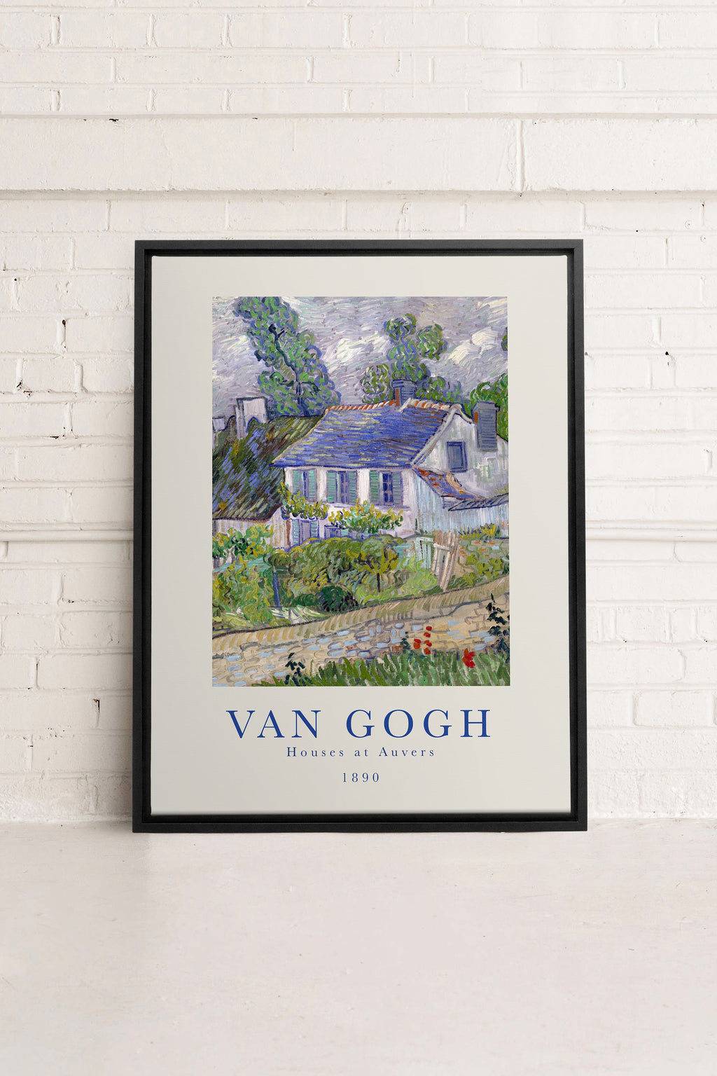 Houses at Auvers, Stretched Canvas Artwork