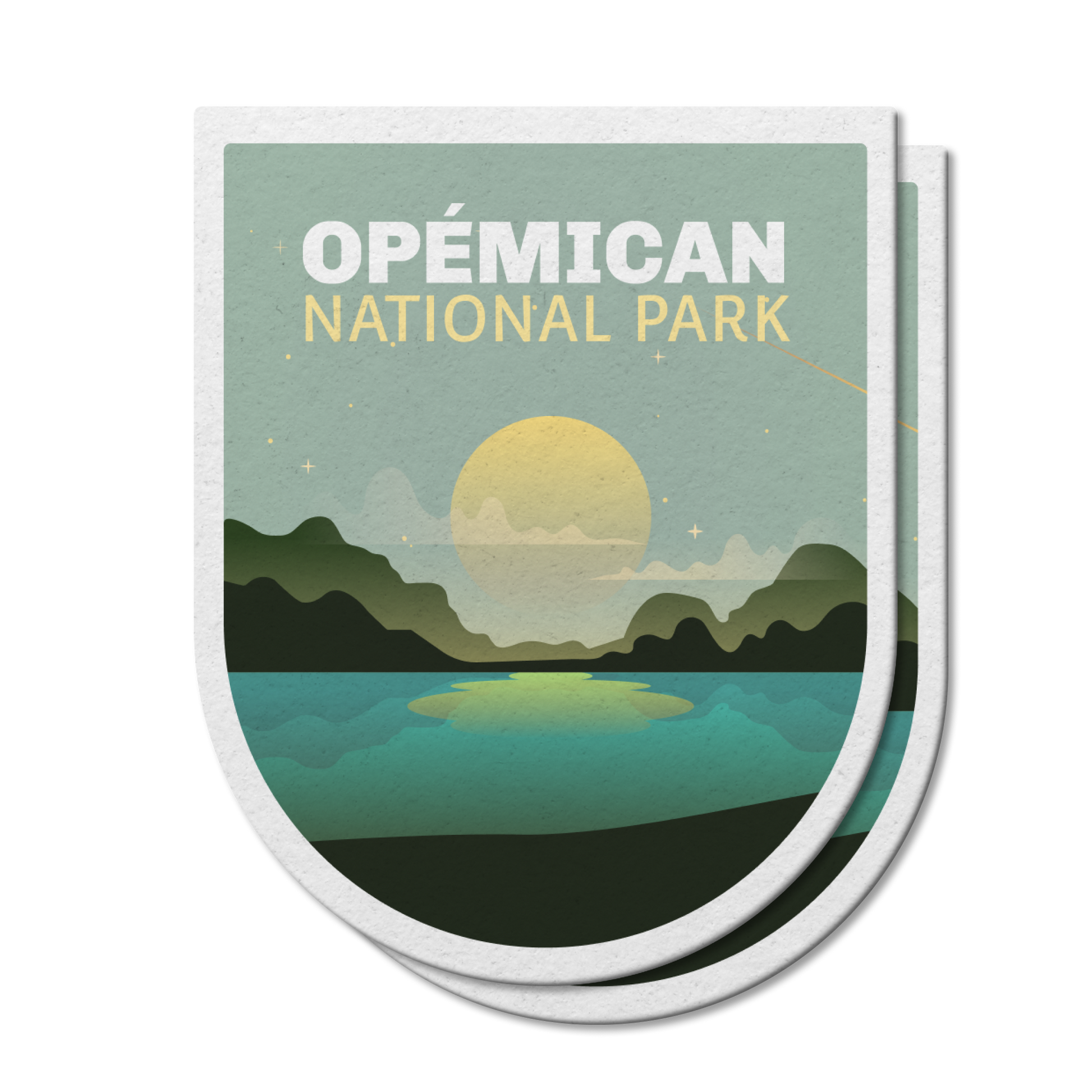 Autocollant en vinyle imperméable du parc national du Québec 