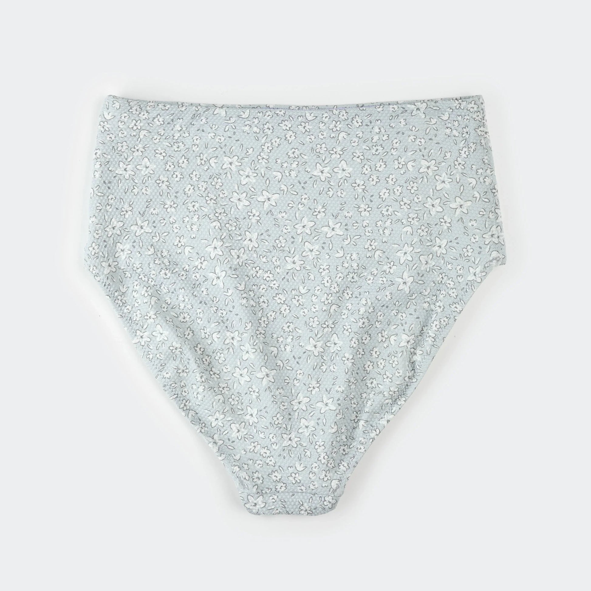 Women's Bikini Set | Vintage Flowers Print on Powder Blue | Petit Lem