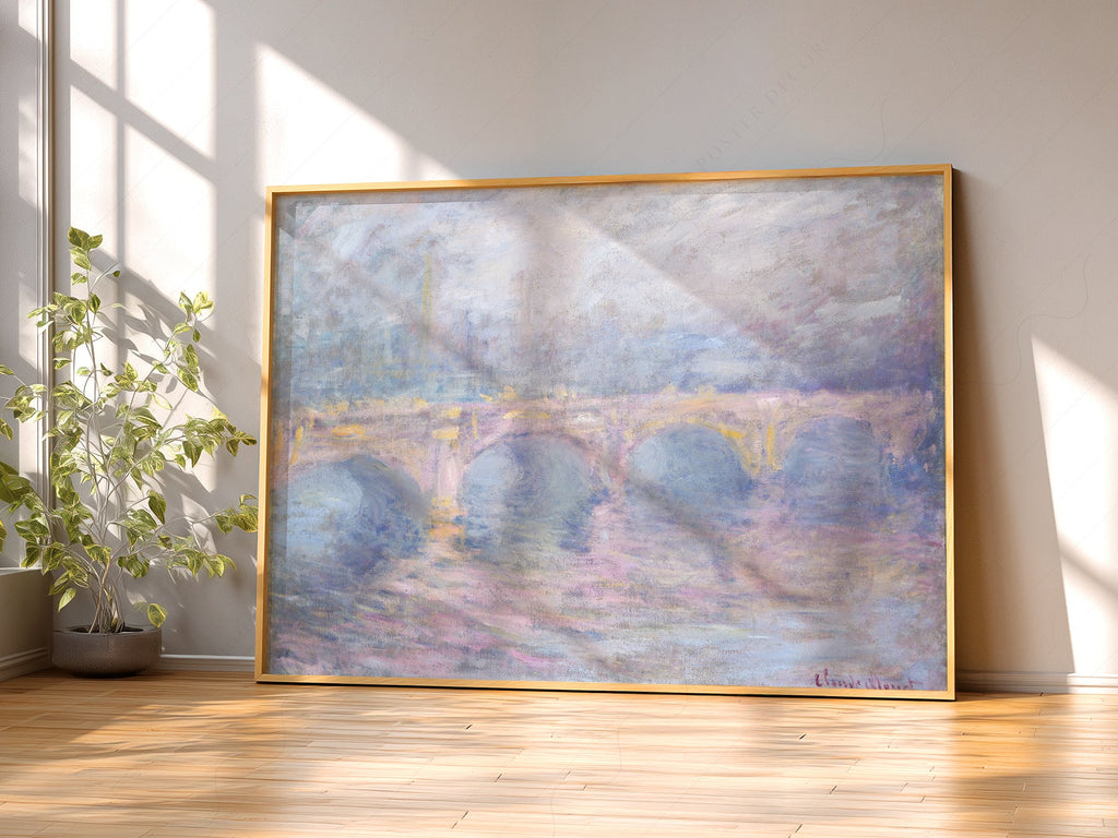 Claude Monet Waterloo Bridge at Sunset - Museum Art Print