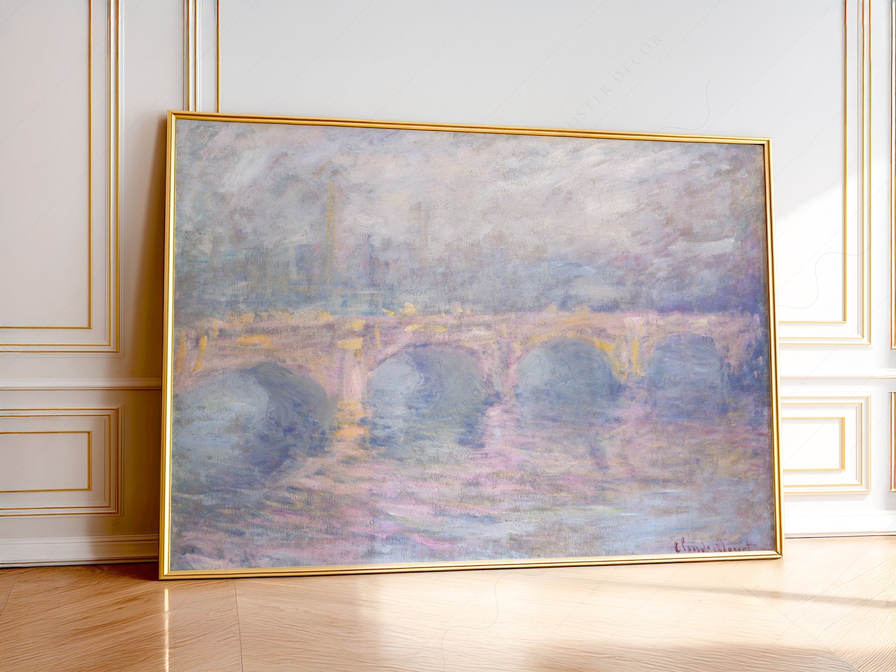 Claude Monet Waterloo Bridge at Sunset - Museum Art Print