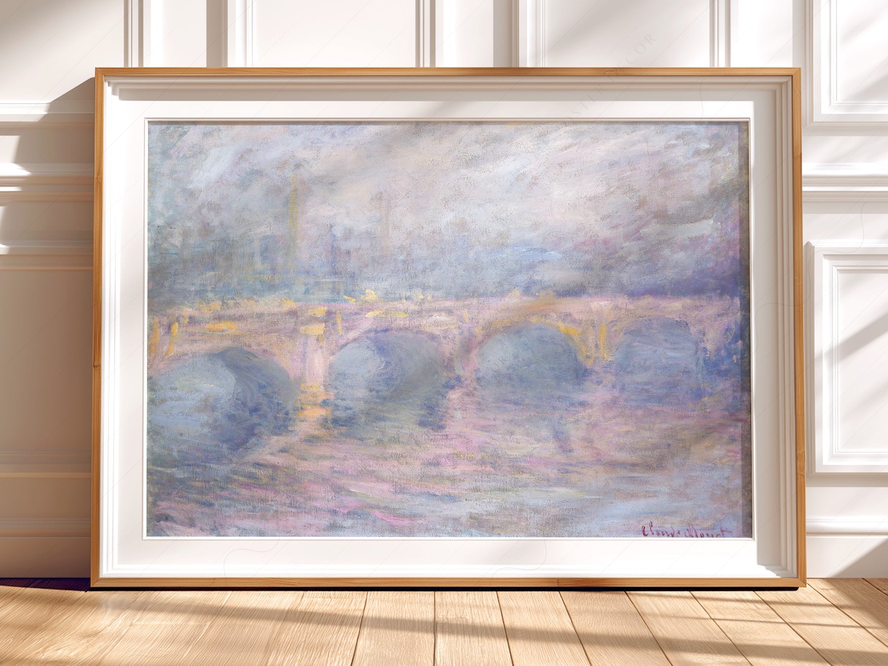Claude Monet Waterloo Bridge at Sunset - Museum Art Print