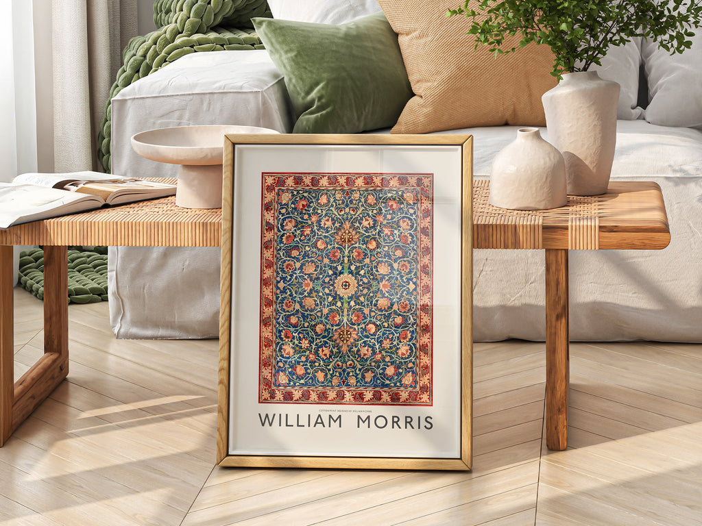 William Morris Holland Park Carpet Art Print – Arts & Crafts Wall Decor