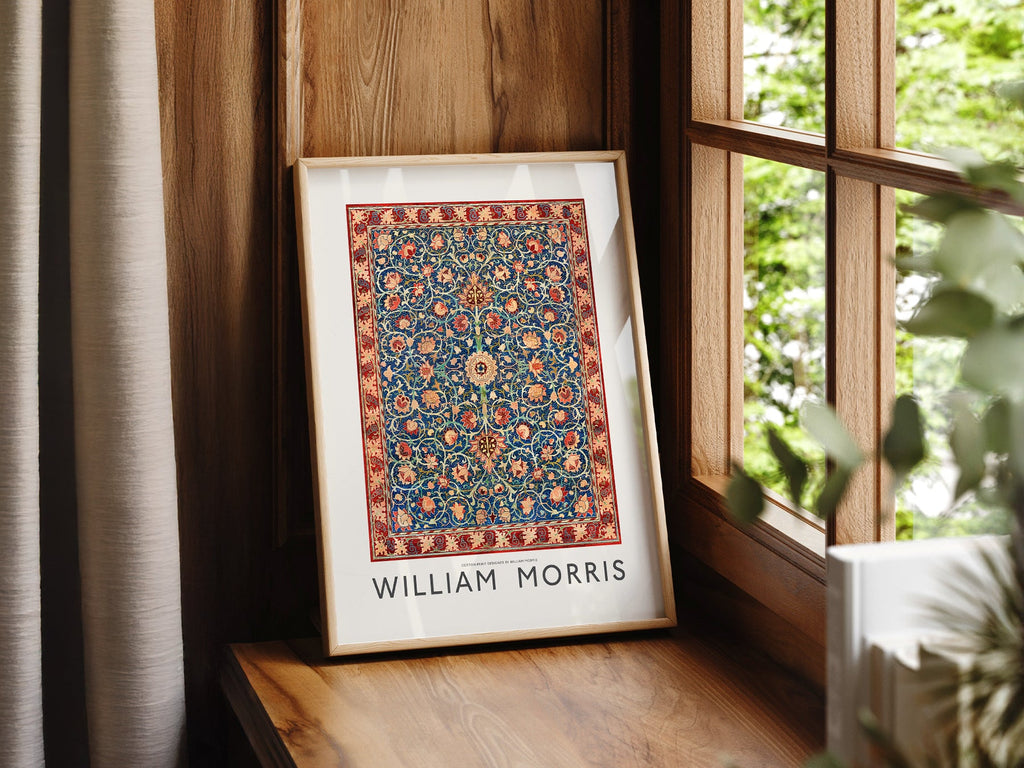 William Morris Holland Park Carpet Art Print – Arts & Crafts Wall Decor