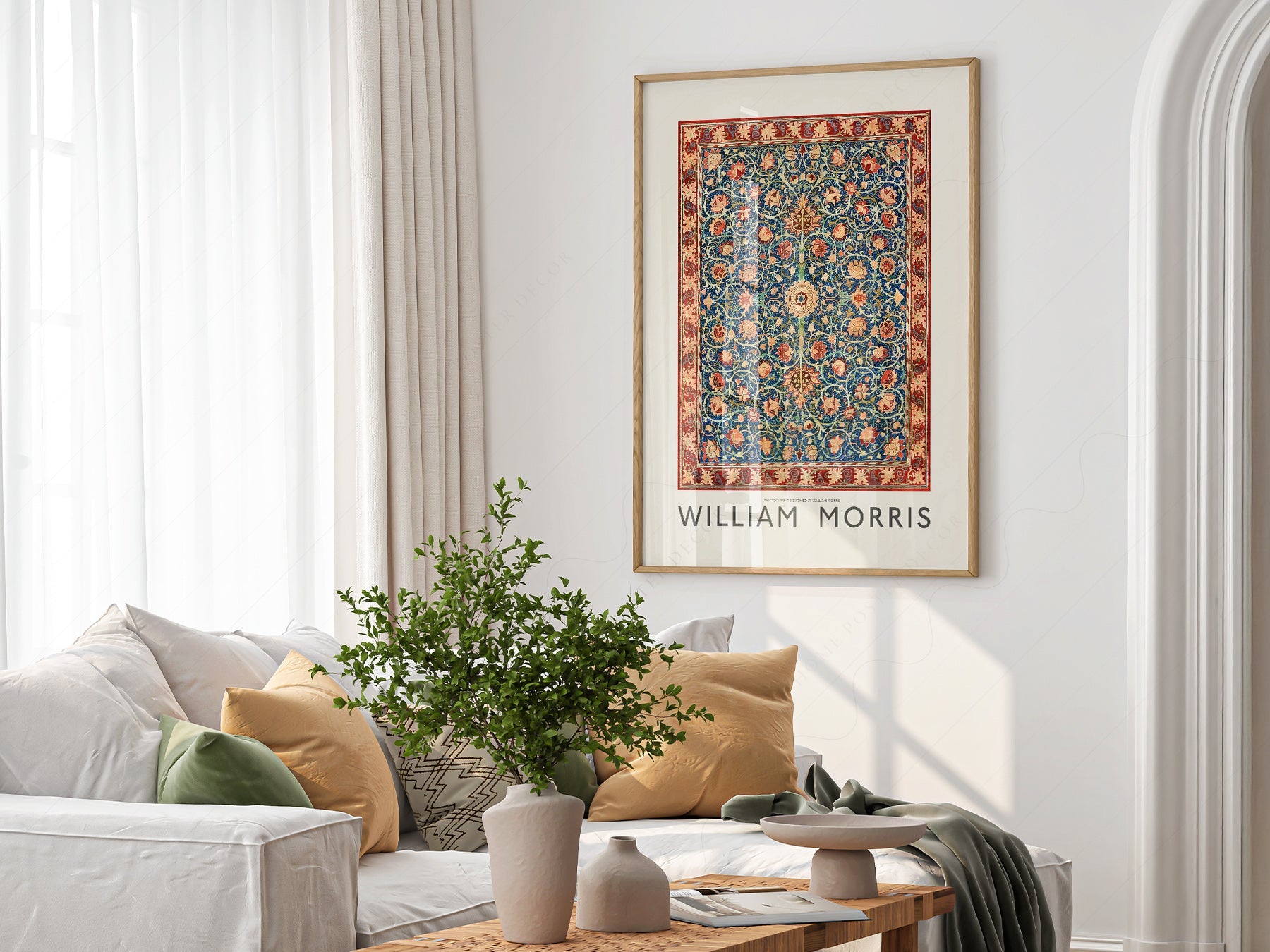 William Morris Holland Park Carpet Art Print – Arts & Crafts Wall Decor