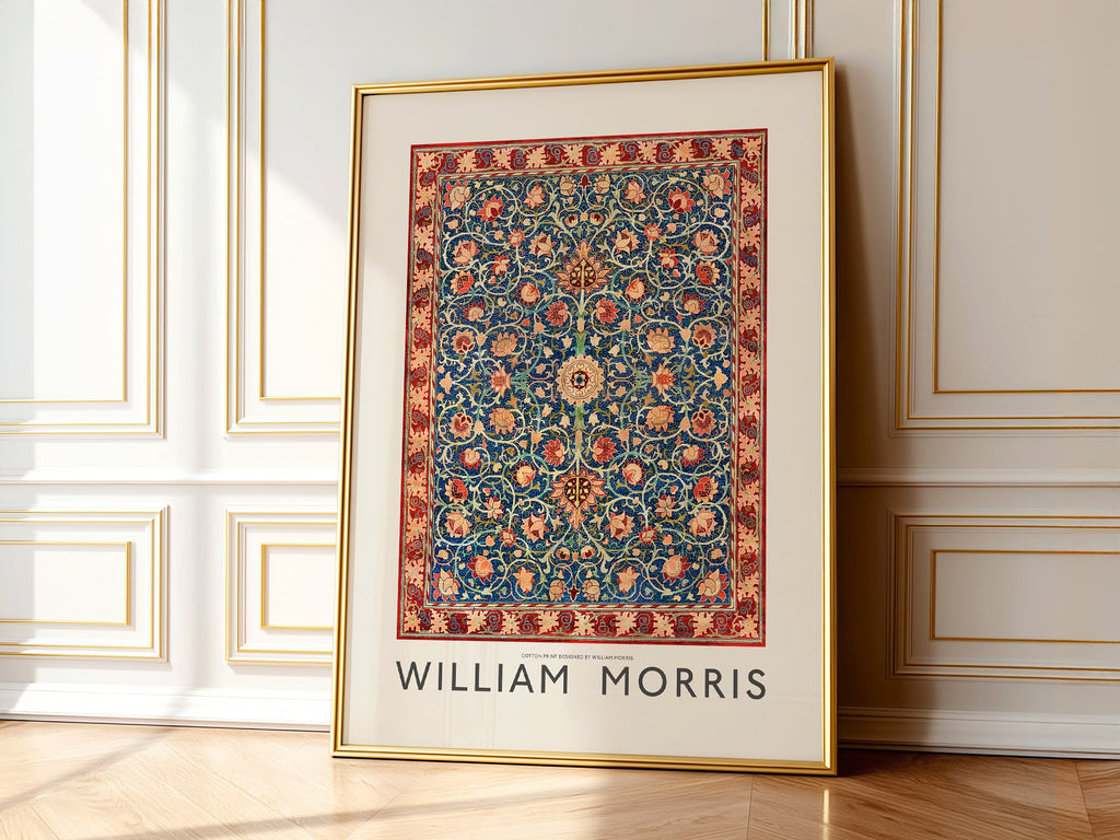 William Morris Holland Park Carpet Art Print – Arts & Crafts Wall Decor