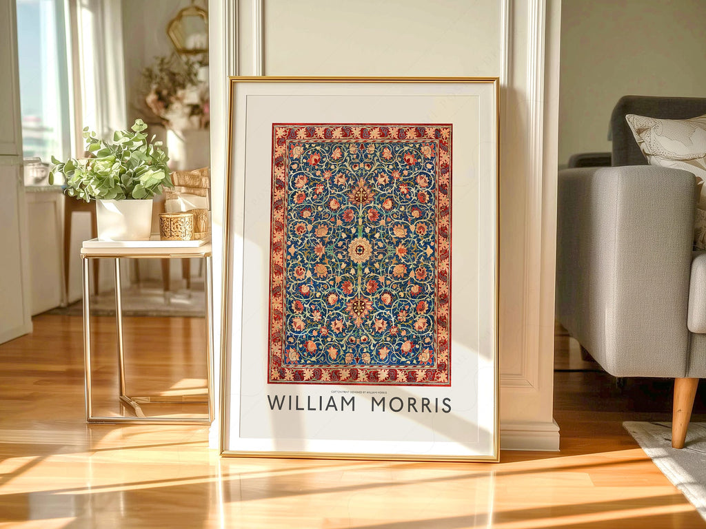 William Morris Holland Park Carpet Art Print – Arts & Crafts Wall Decor