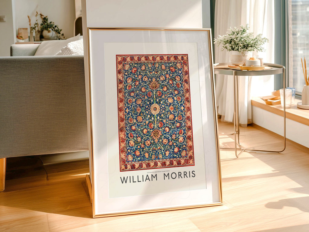William Morris Holland Park Carpet Art Print – Arts & Crafts Wall Decor