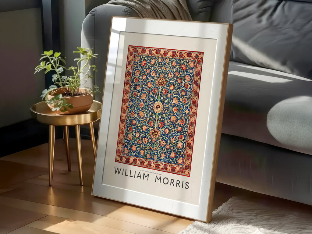 William Morris Holland Park Carpet Art Print – Arts & Crafts Wall Decor