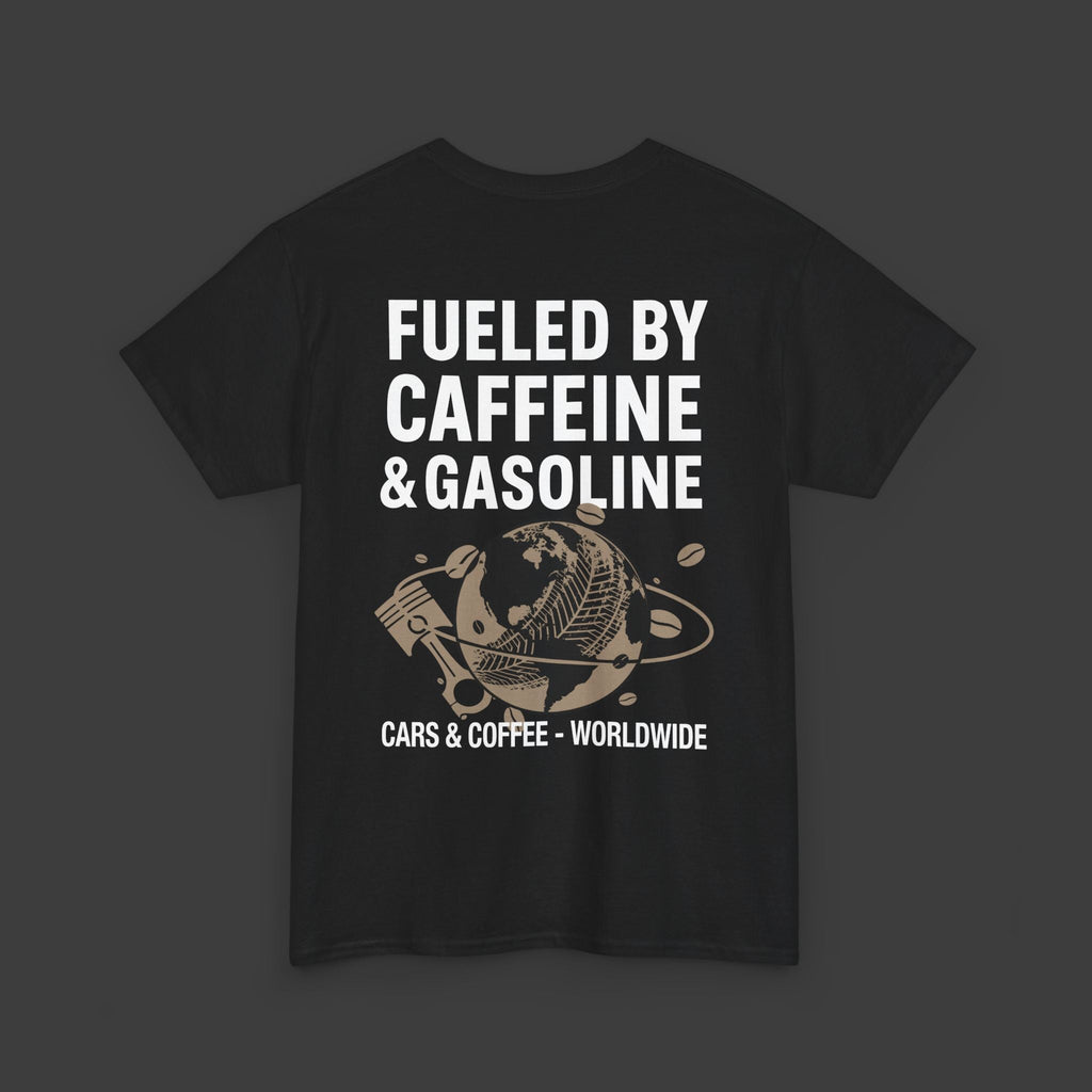 Voitures et café - Caféine et essence - T-shirt automobile ClutchCloth