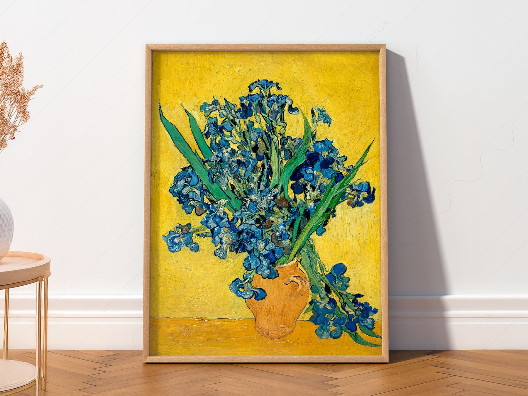 Vincent van Gogh Irises in a Vase Art Print – Famous Painting Wall Decor