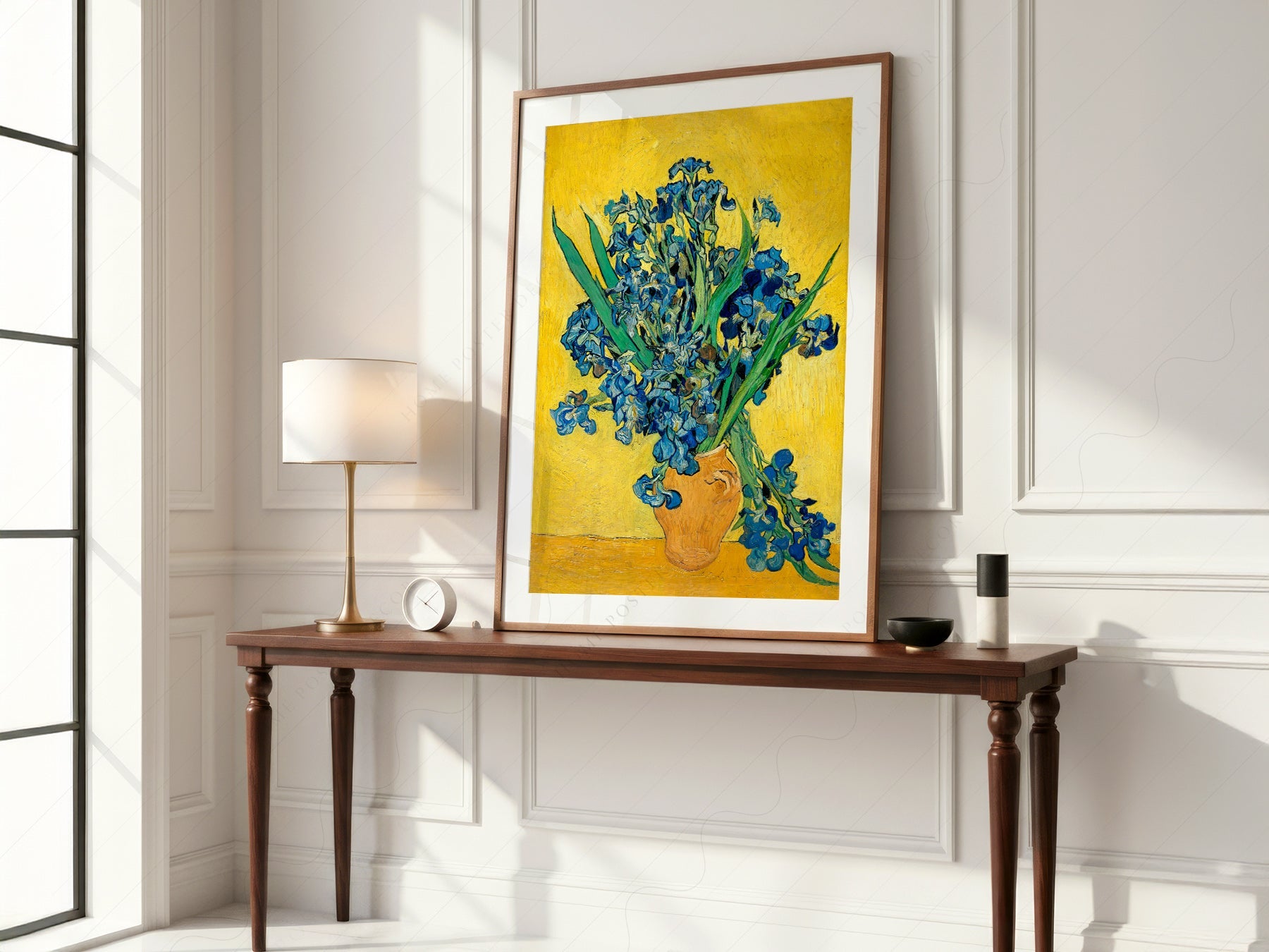 Vincent van Gogh Irises in a Vase Art Print – Famous Painting Wall Decor
