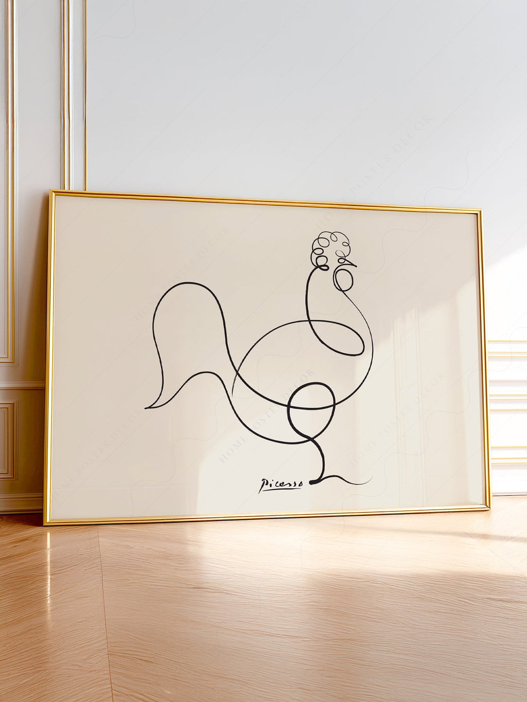 Pablo Picasso Le Coq The Rooster Line Art Print – Minimalist Wall Art