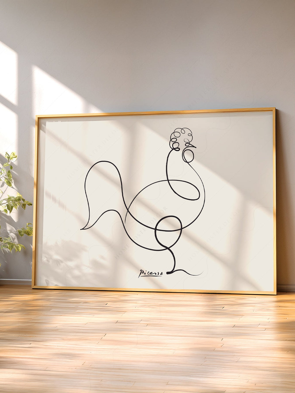Pablo Picasso Le Coq The Rooster Line Art Print – Minimalist Wall Art