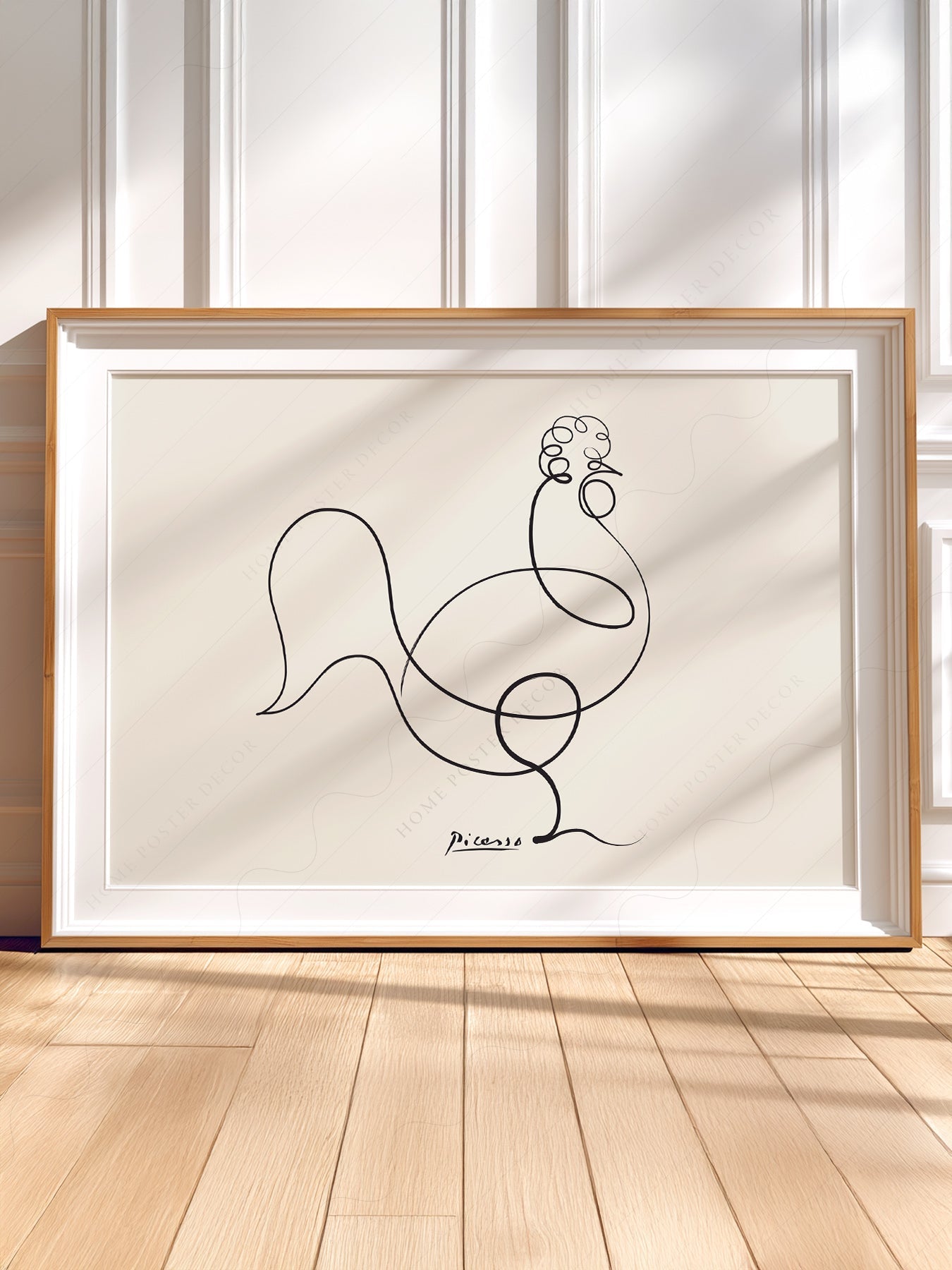 Pablo Picasso Le Coq The Rooster Line Art Print – Minimalist Wall Art