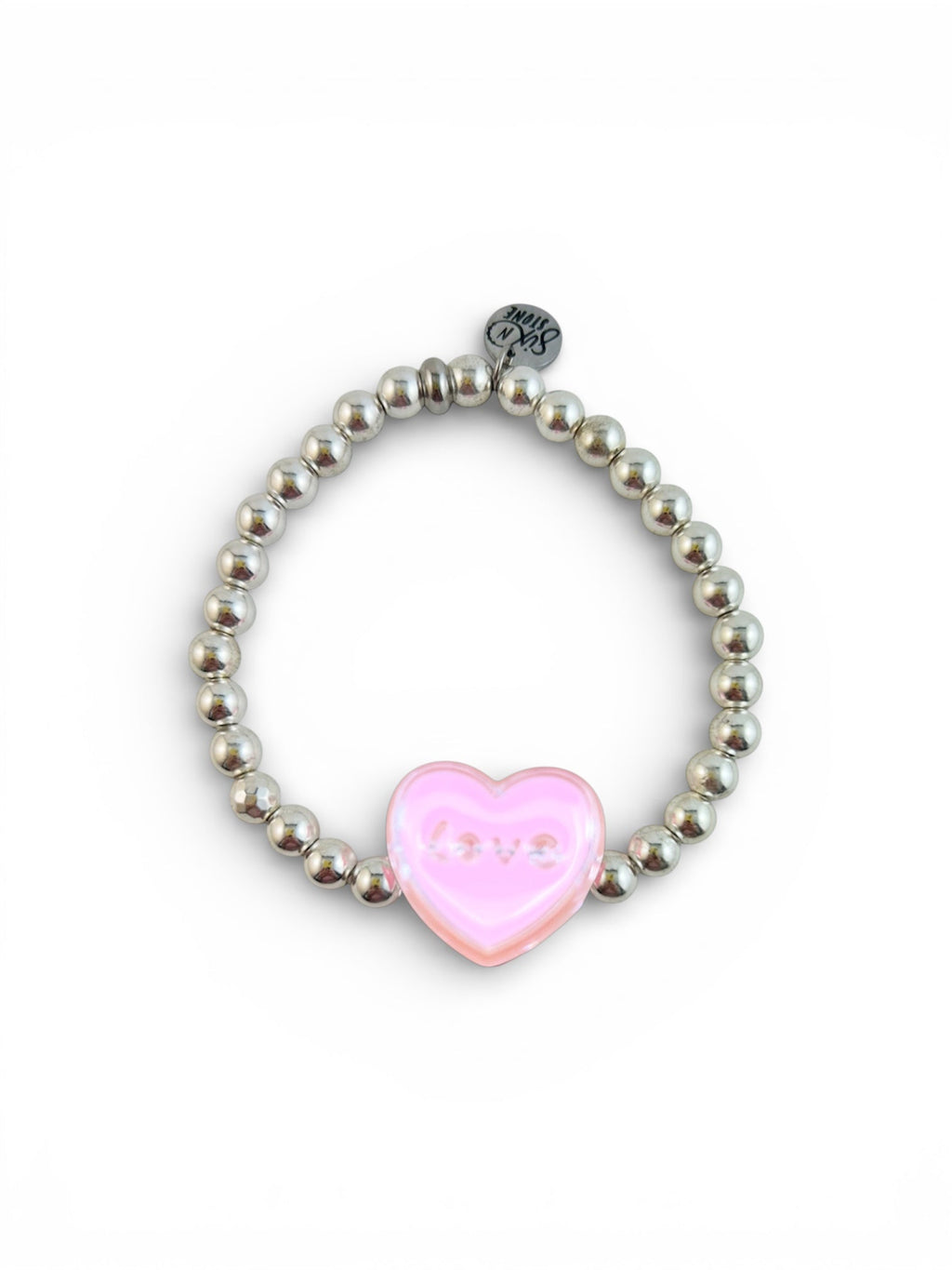 Bracelet à breloques en hématite - Argent