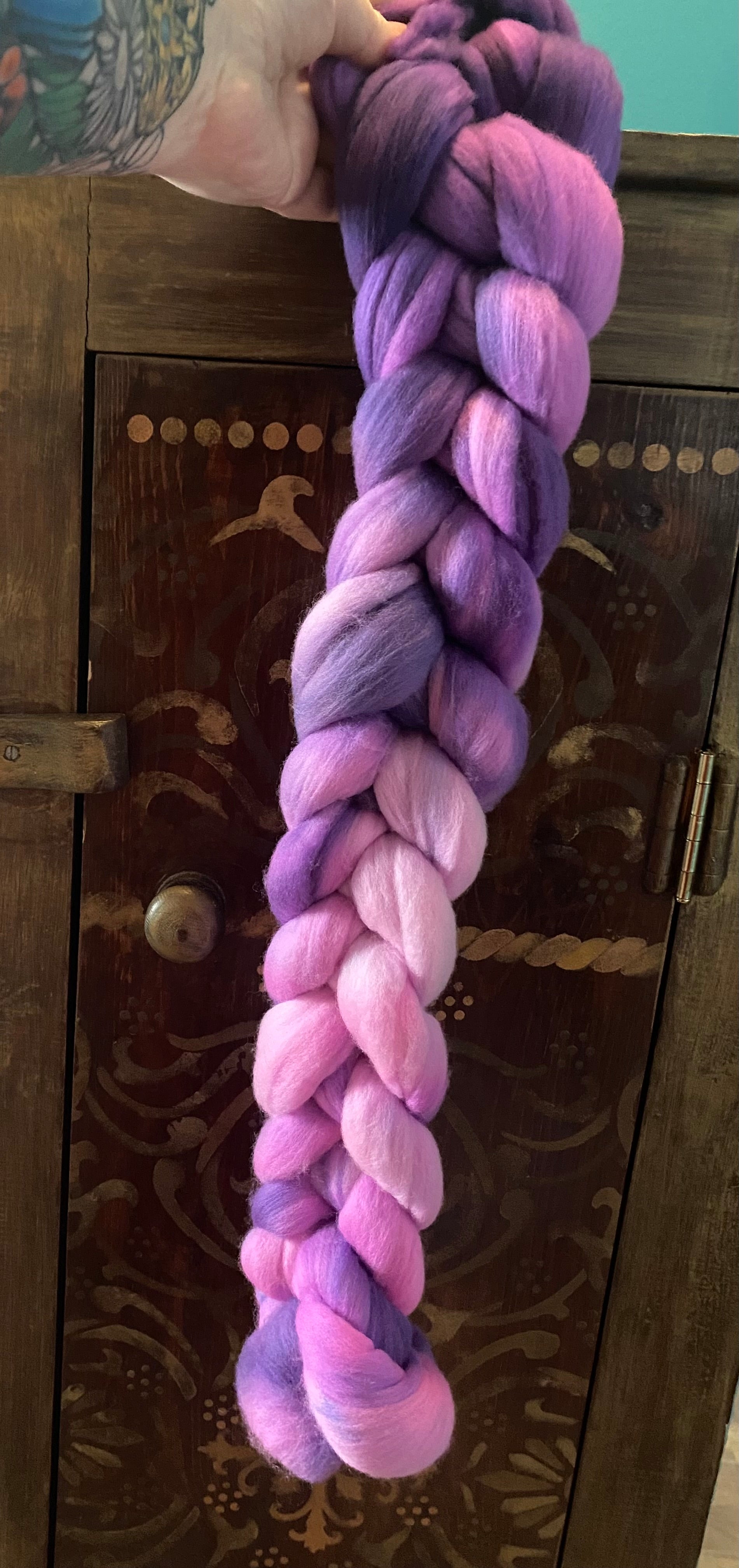 Untreated 19.5 Micron Merino Combed Top - OOAK
