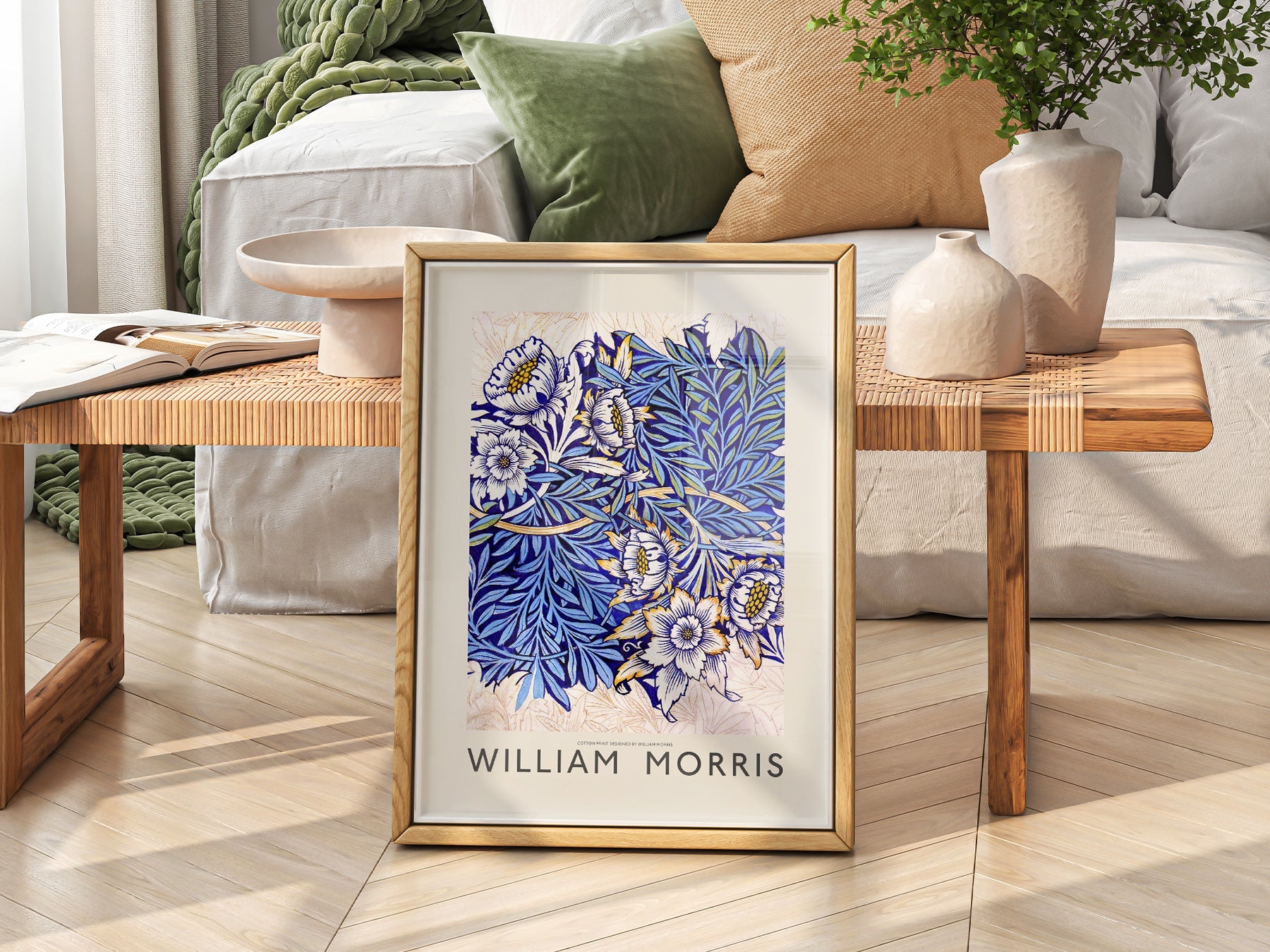 William Morris Tulip and Willow Indigo Print – Arts & Crafts Wall Art