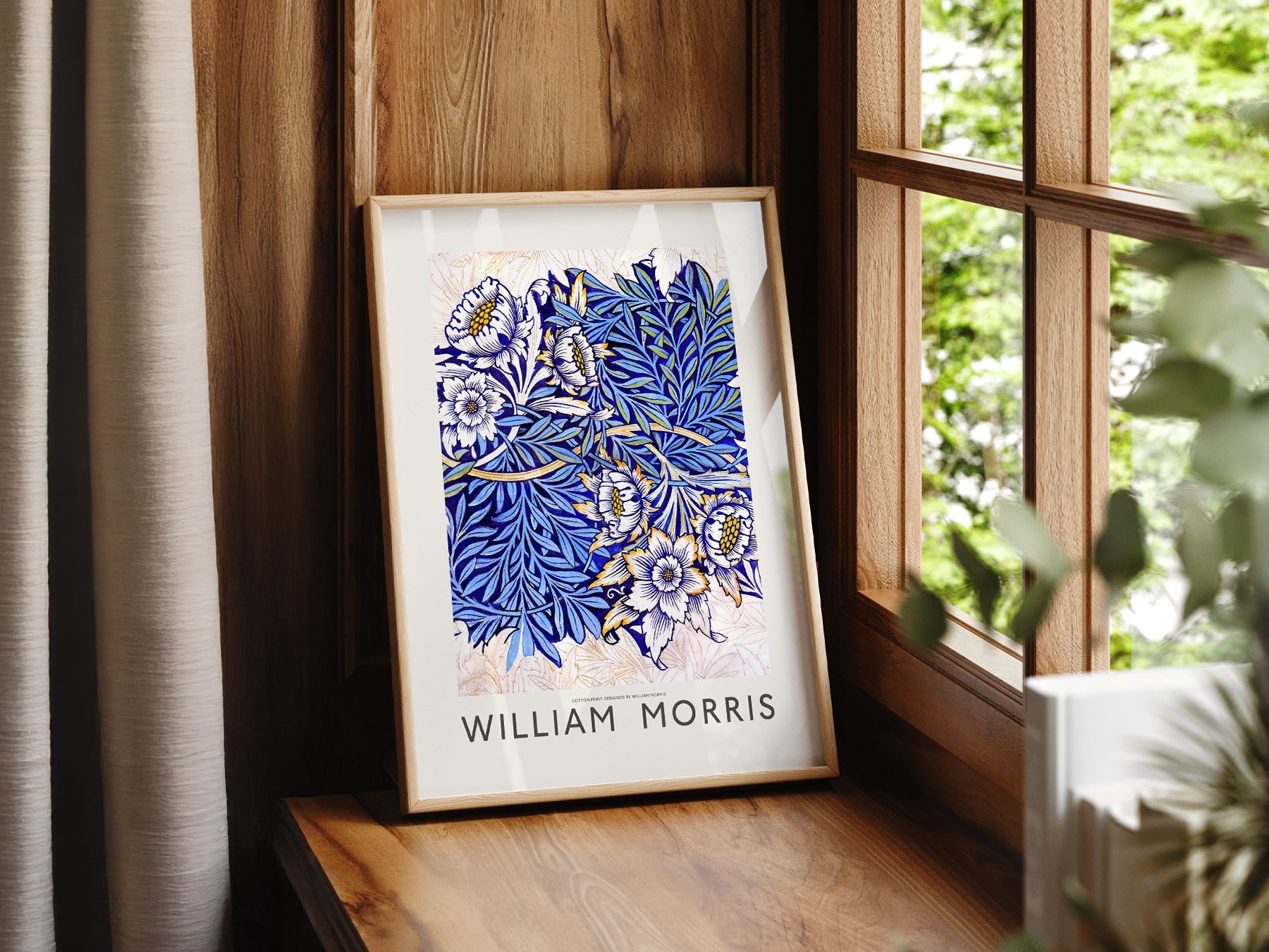William Morris Tulip and Willow Indigo Print – Arts & Crafts Wall Art