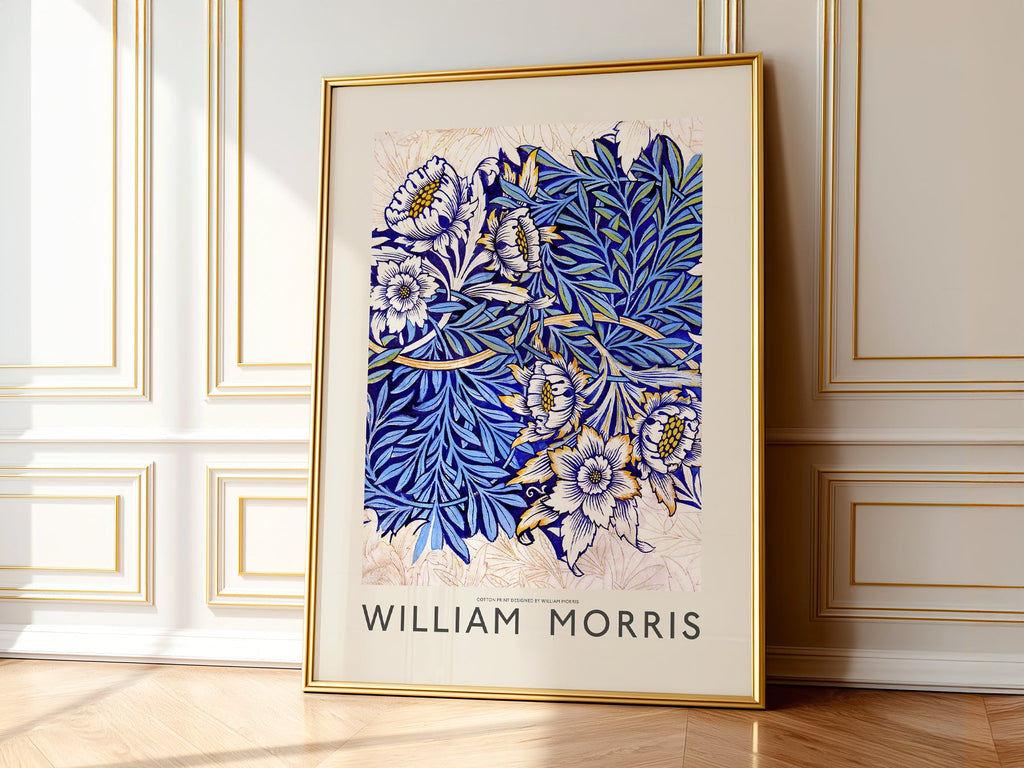 William Morris Tulip and Willow Indigo Print – Arts & Crafts Wall Art