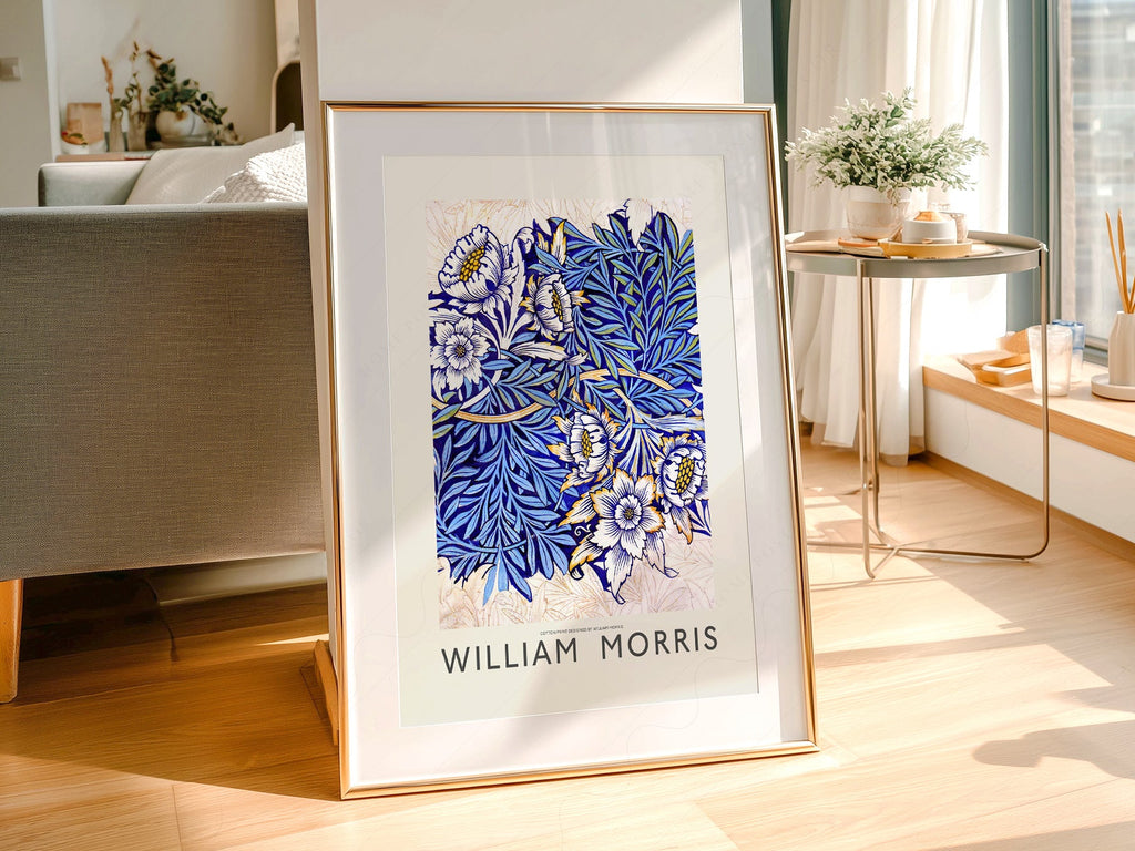 William Morris Tulip and Willow Indigo Print – Arts & Crafts Wall Art