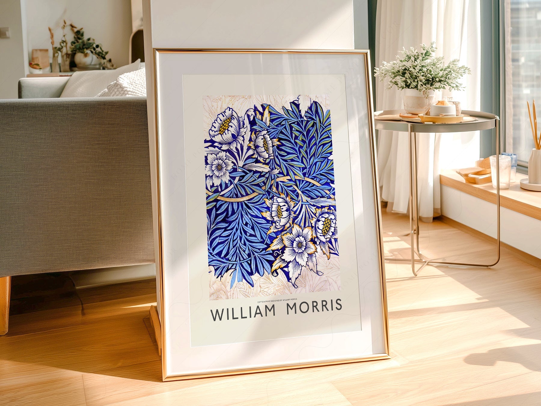 William Morris Tulip and Willow Indigo Print – Arts & Crafts Wall Art