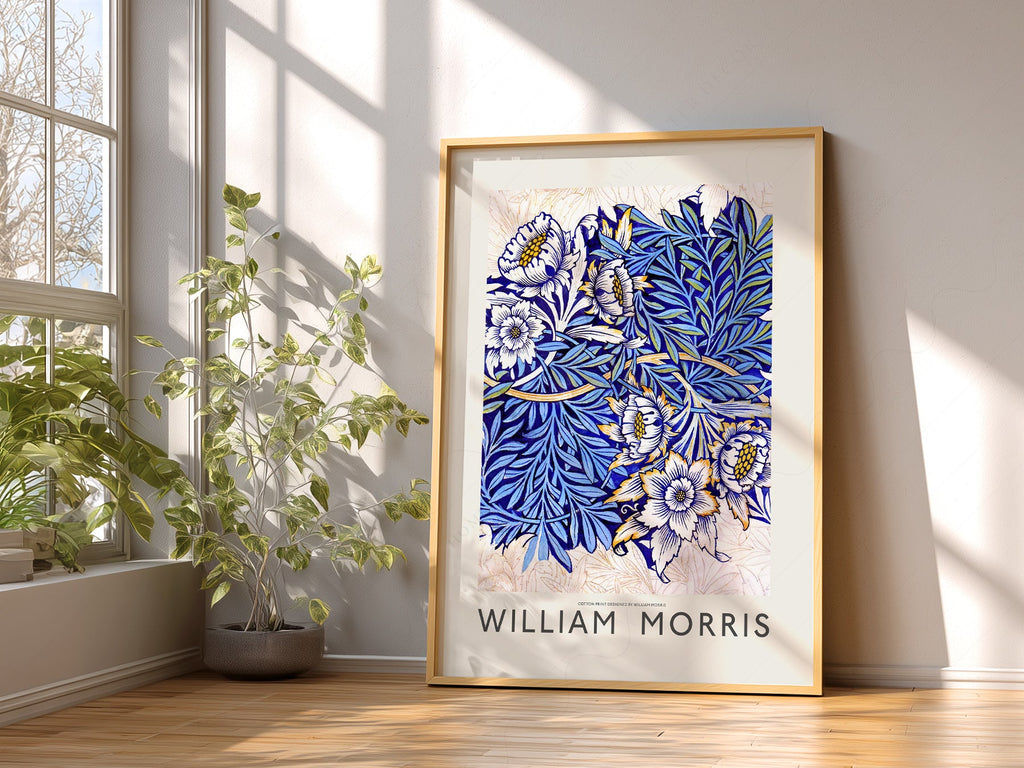 William Morris Tulip and Willow Indigo Print – Arts & Crafts Wall Art