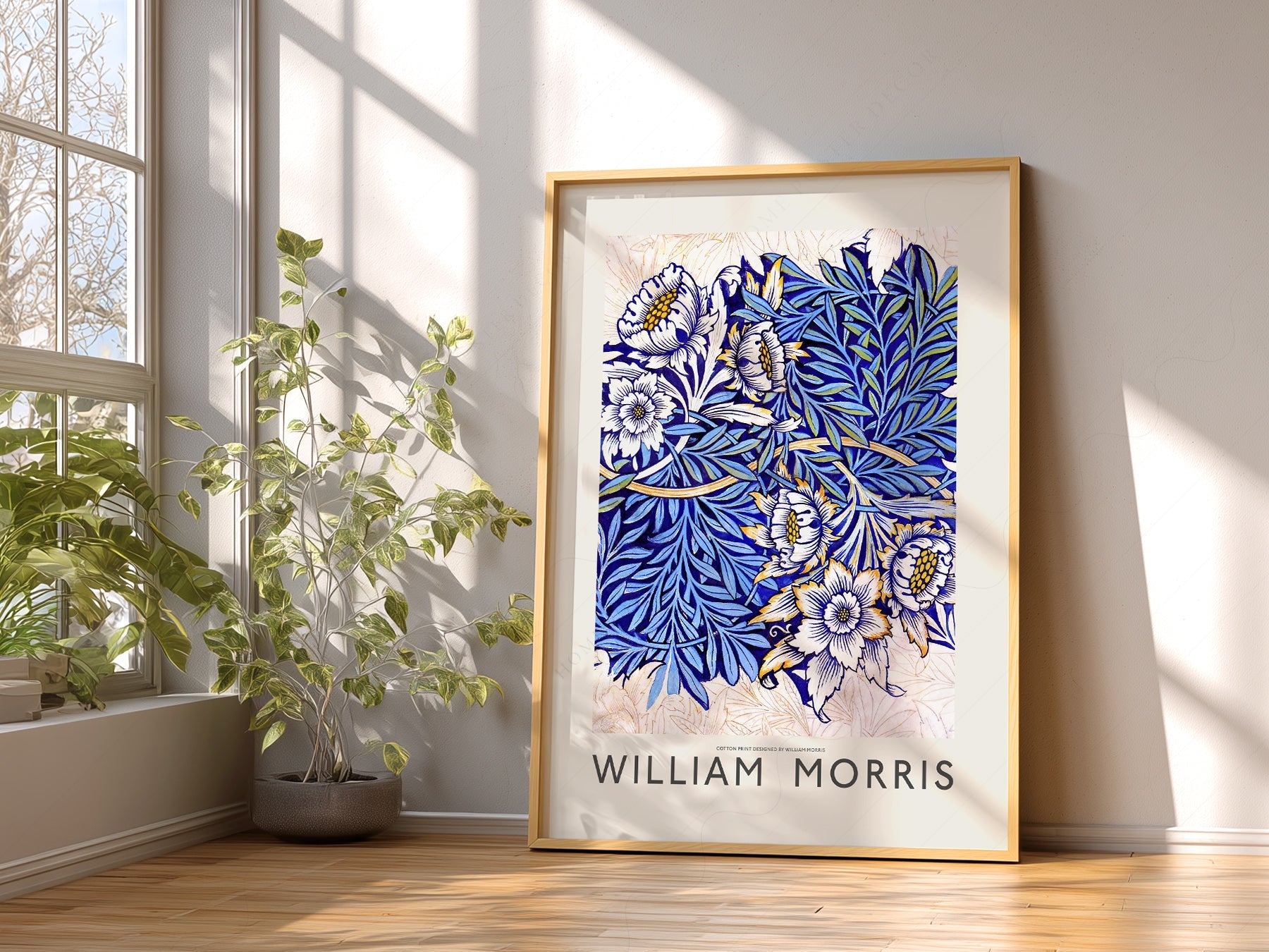 William Morris Tulip and Willow Indigo Print – Arts & Crafts Wall Art