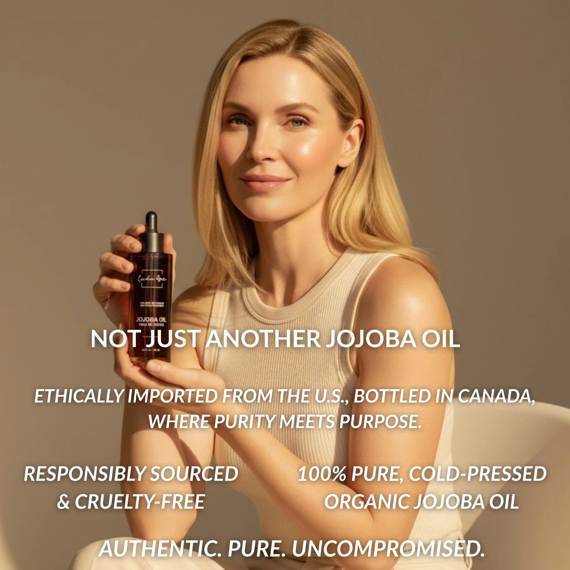 Canadian Grace 100% Organic Jojoba Oil – For Sensitive, Reactive & Acne-Prone Skin + Dry-Feeling or Oily Scalp