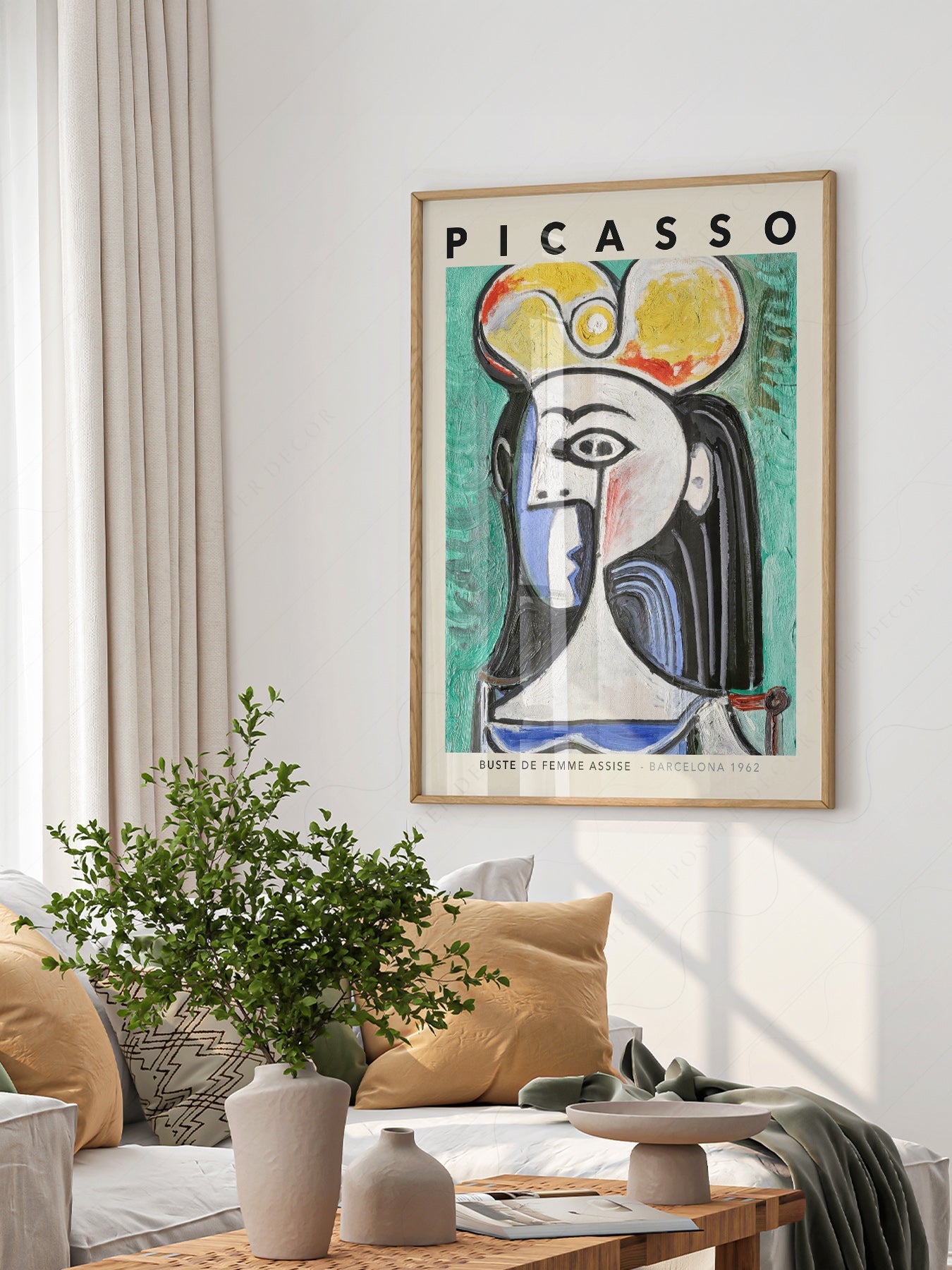 Pablo Picasso Buste de Femme Assise Art Print – Cubist Wall Decor