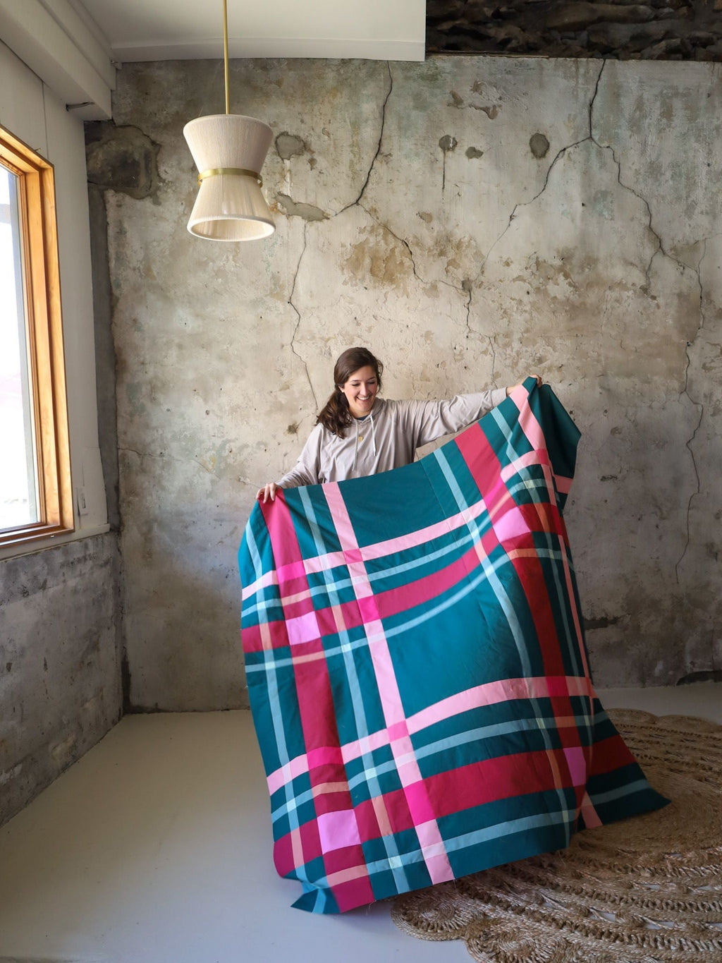 Upscale Plaid Quilt Kit - Christmas colours