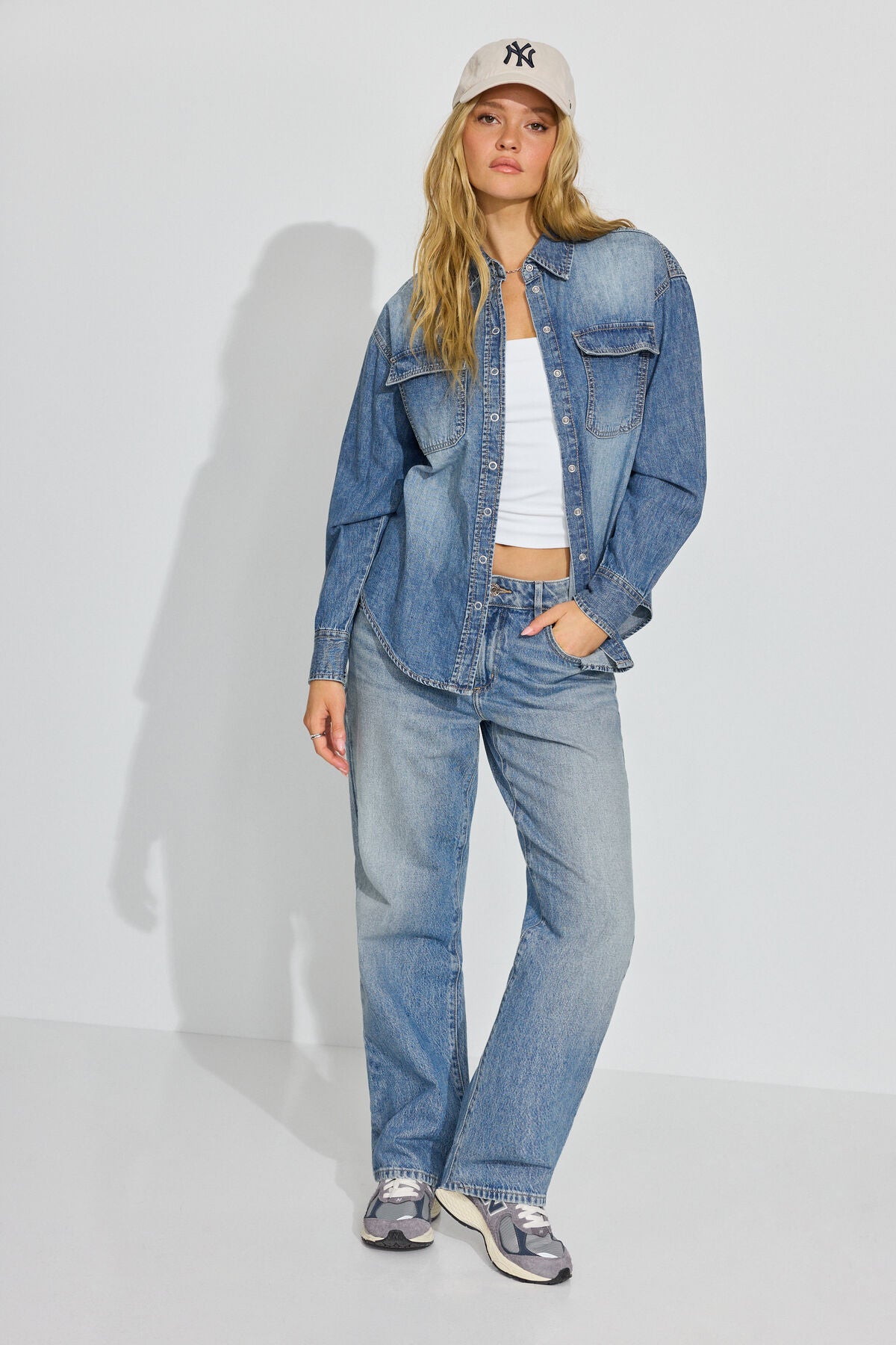 Chemise oversize en jean
