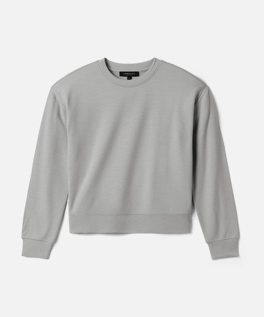 Sweat-shirt Boxy en laine mérinos pour femme