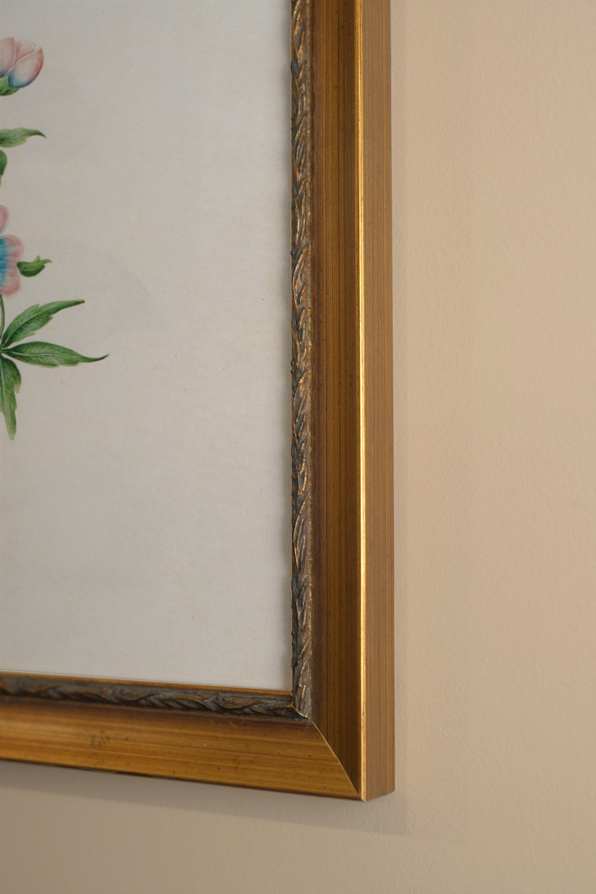 Pastel Puff, Vintage Gold Frame