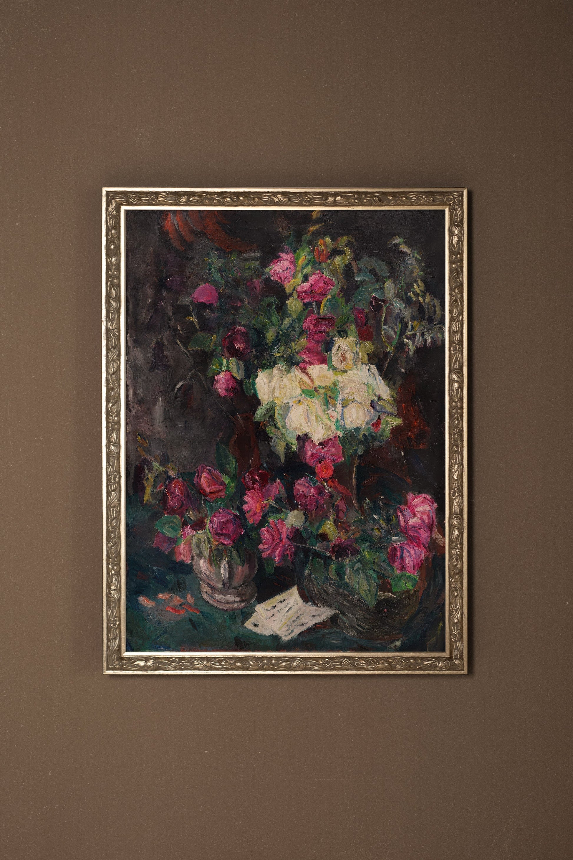 Vintage Silver Frame in Velvet