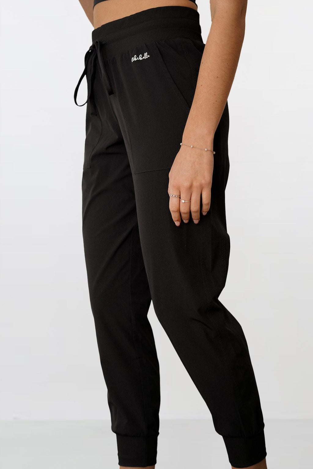 Black Canvas Joggers