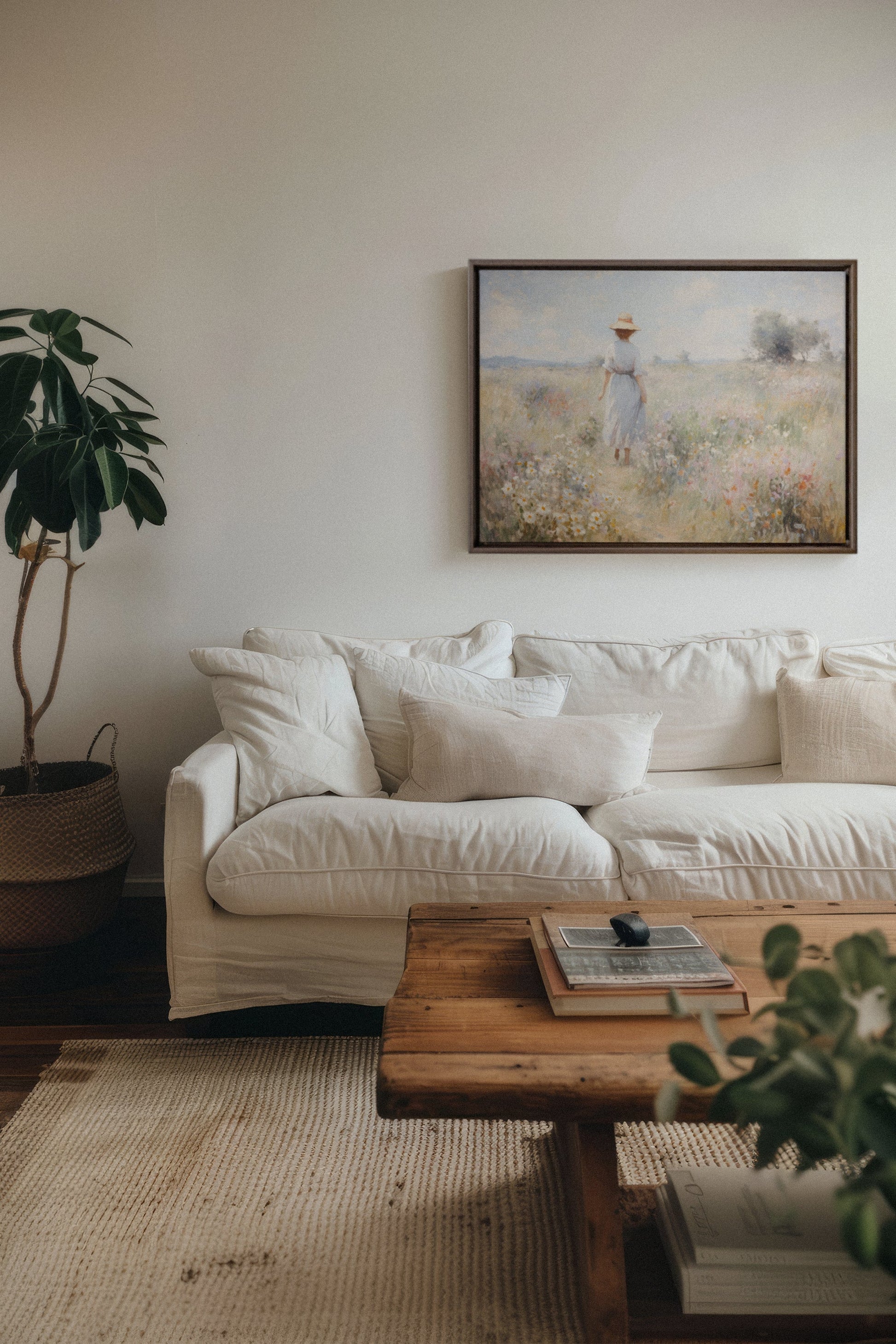 Pastel Meadows, Stretched Canvas Artwork