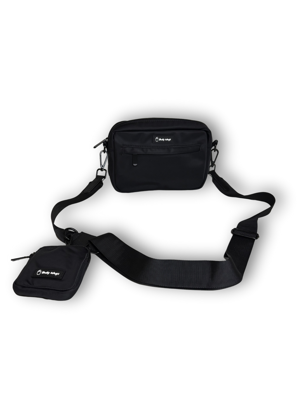 Sac de promenade pour chien à bandoulière avec pochette à friandises