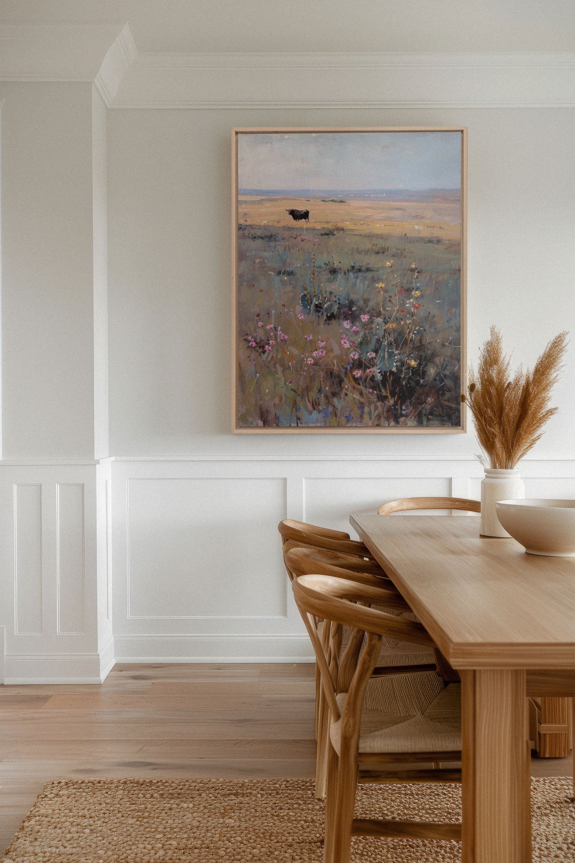 RAINBOW FIELD, Stretched Canvas Artwork