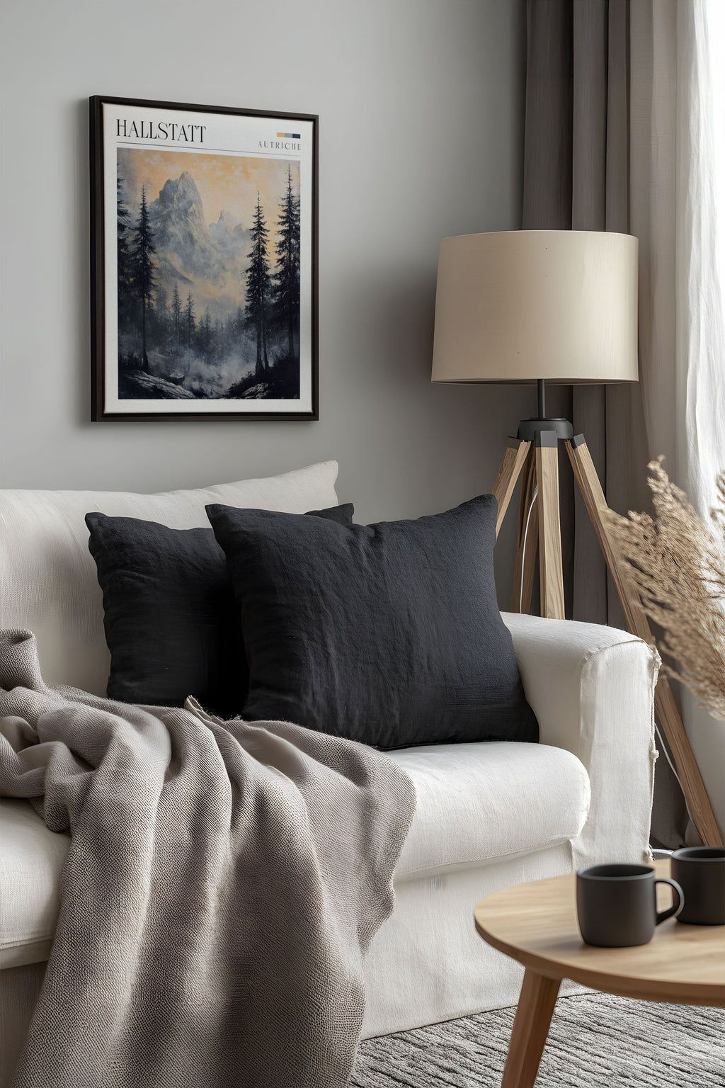 HALLSTATT, Stretched Canvas Artwork