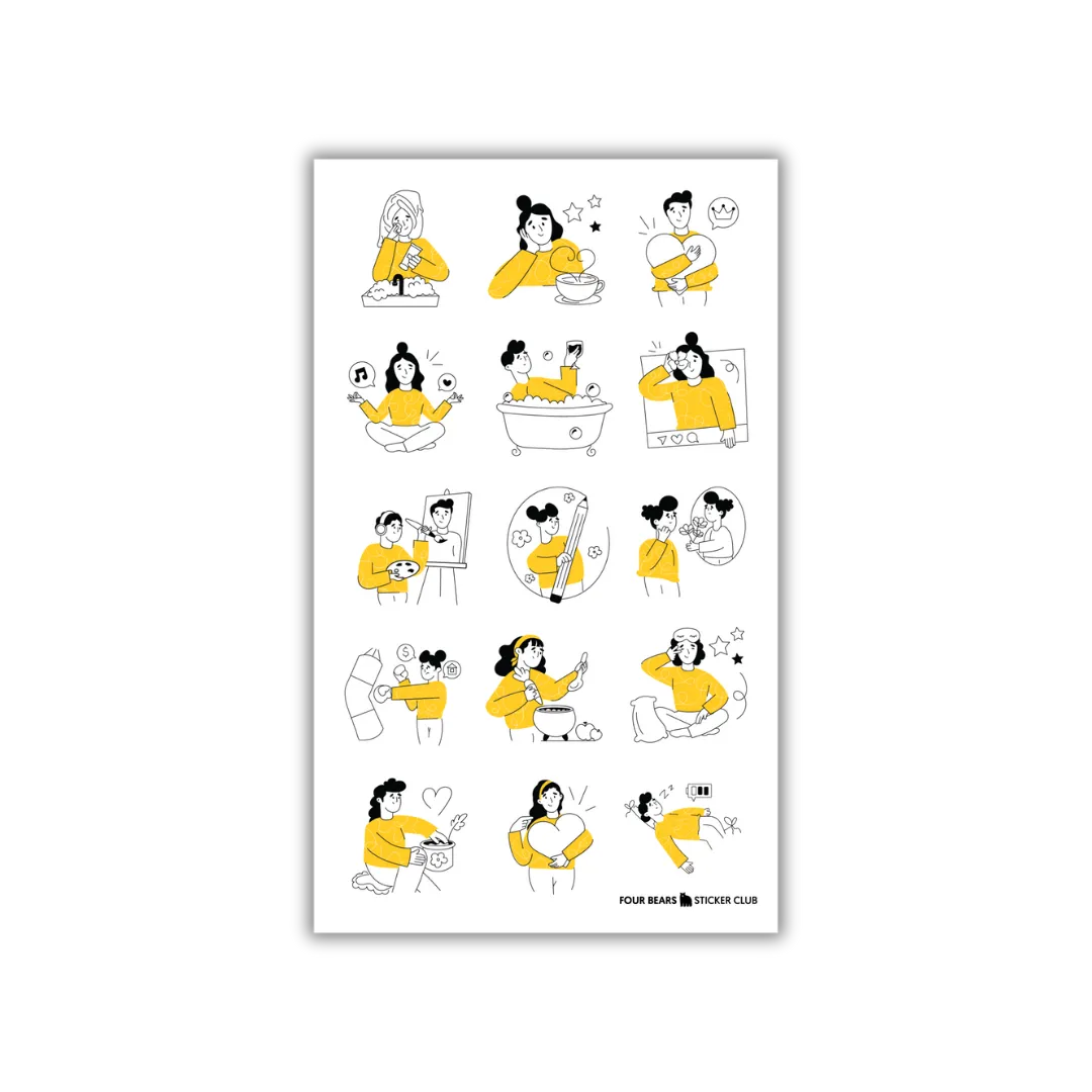 Self Care - Four Bears Sticker Club