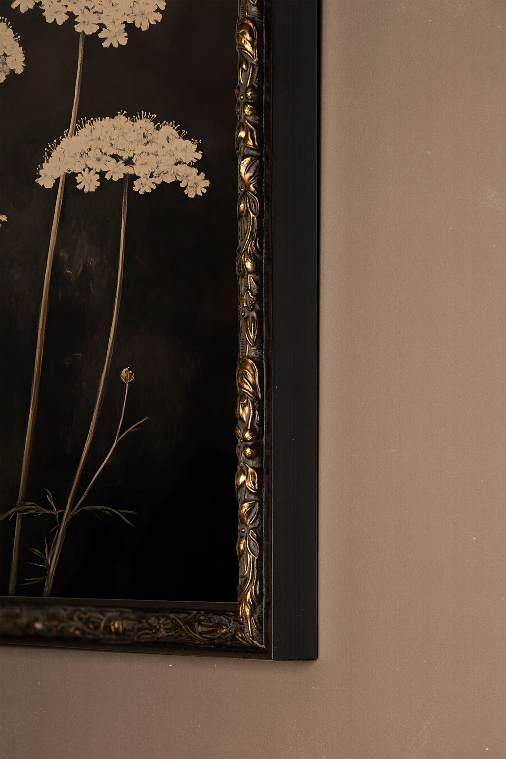 Midnight Flowers, Vintage Bronze Frame