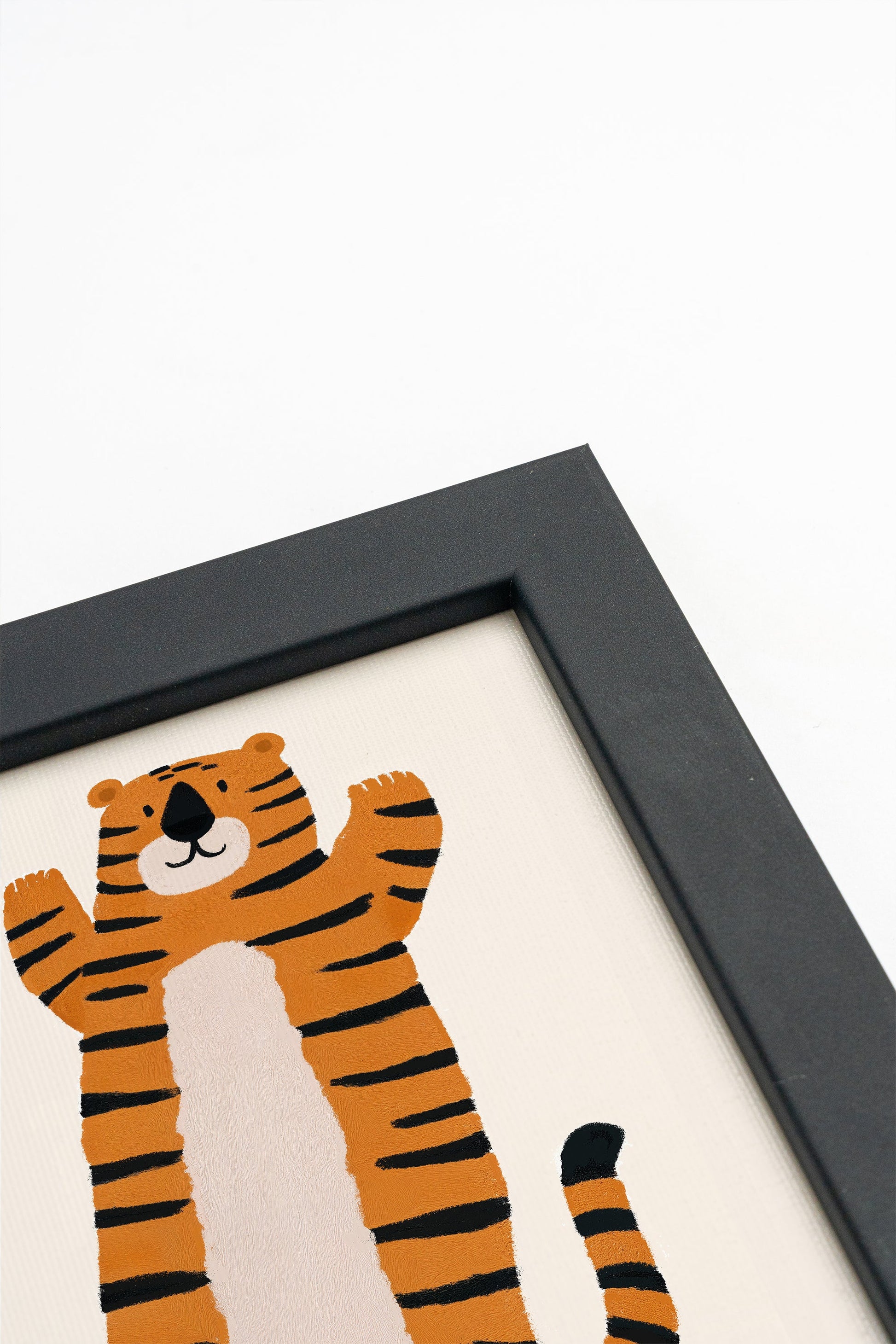 Cuddly Tiger, Framed Stretched Canvas