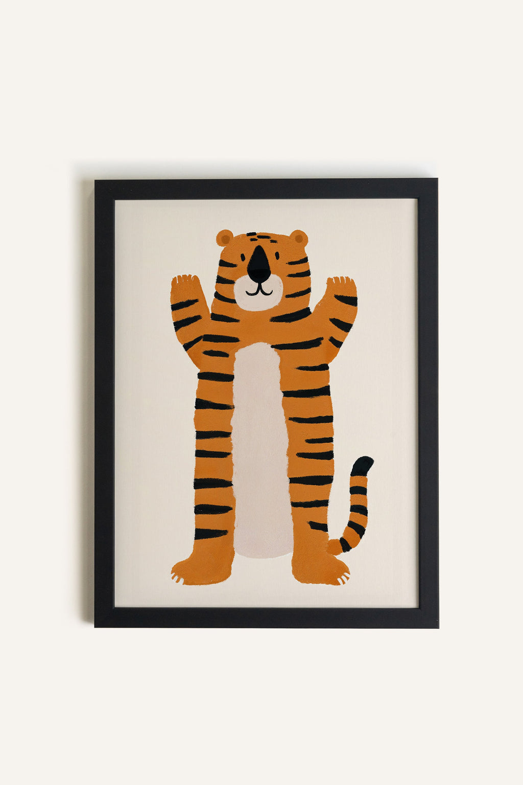 Cuddly Tiger, Framed Stretched Canvas