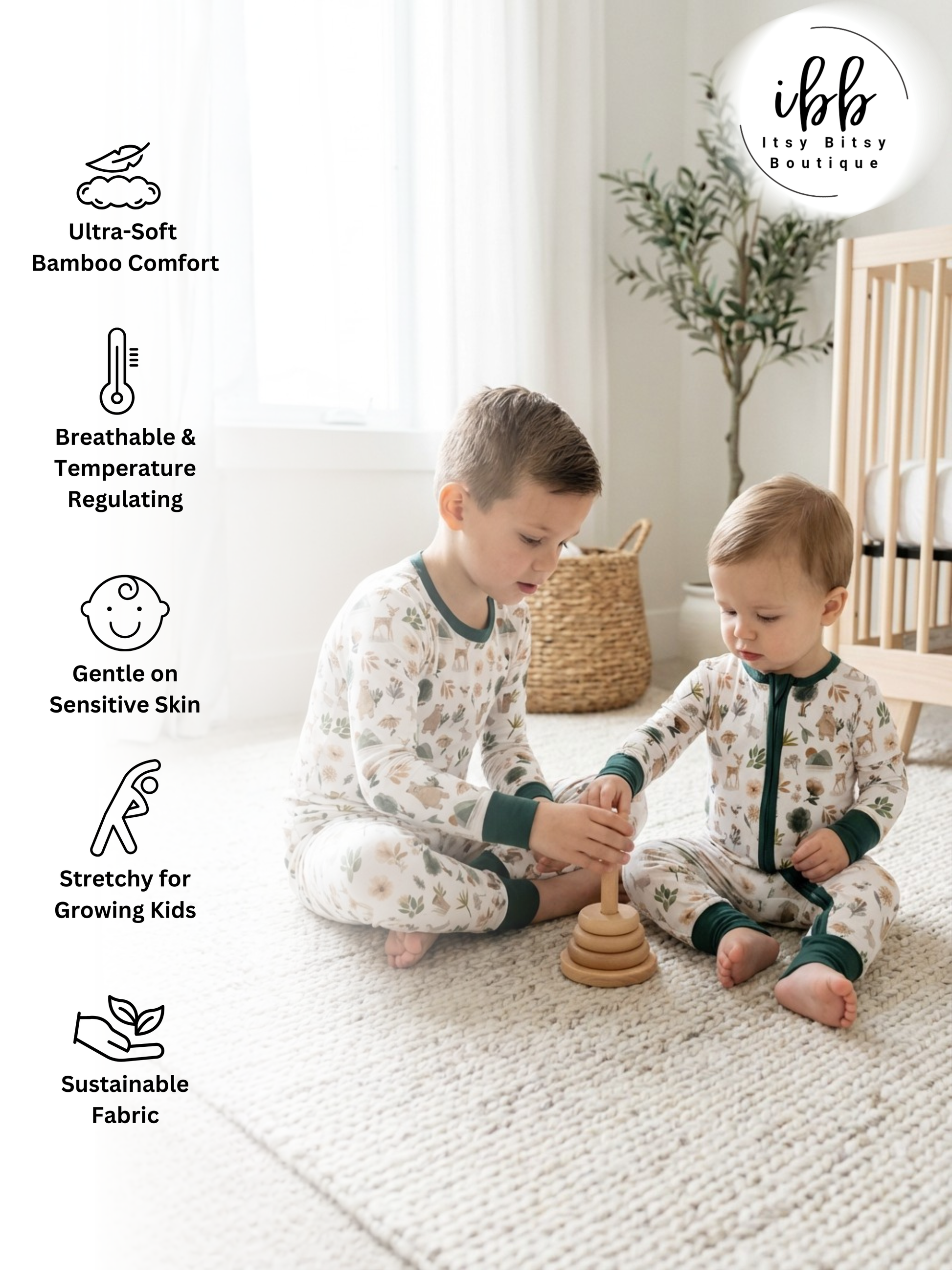 Forêt verte Woodland - Deux pièces