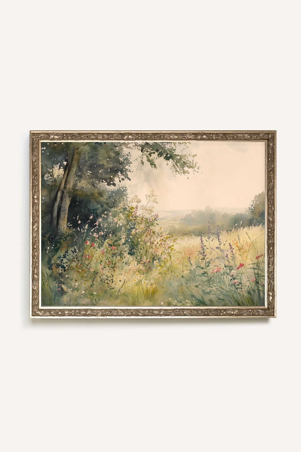 Summer Clearing, Vintage Silver Frame