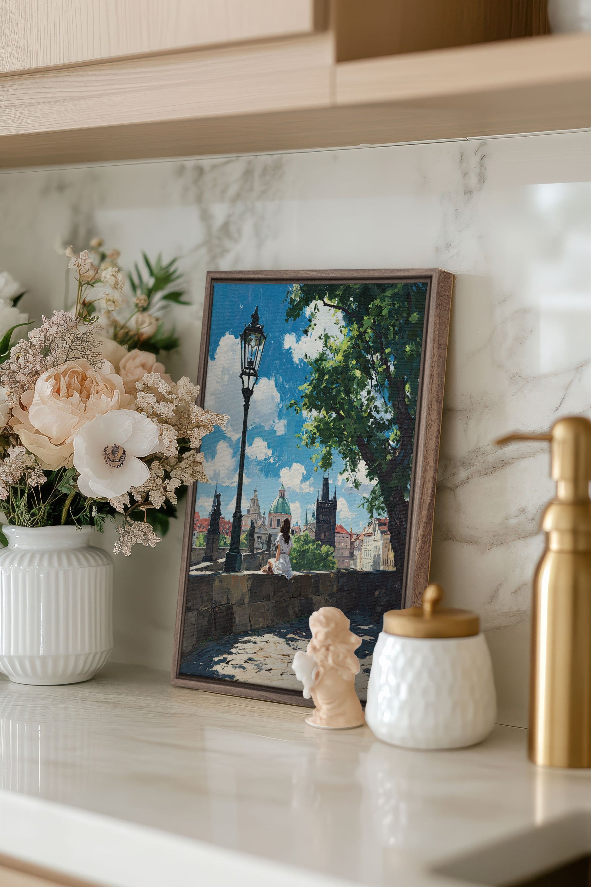 PRAGUE REVERIE, Stretched Canvas Artwork