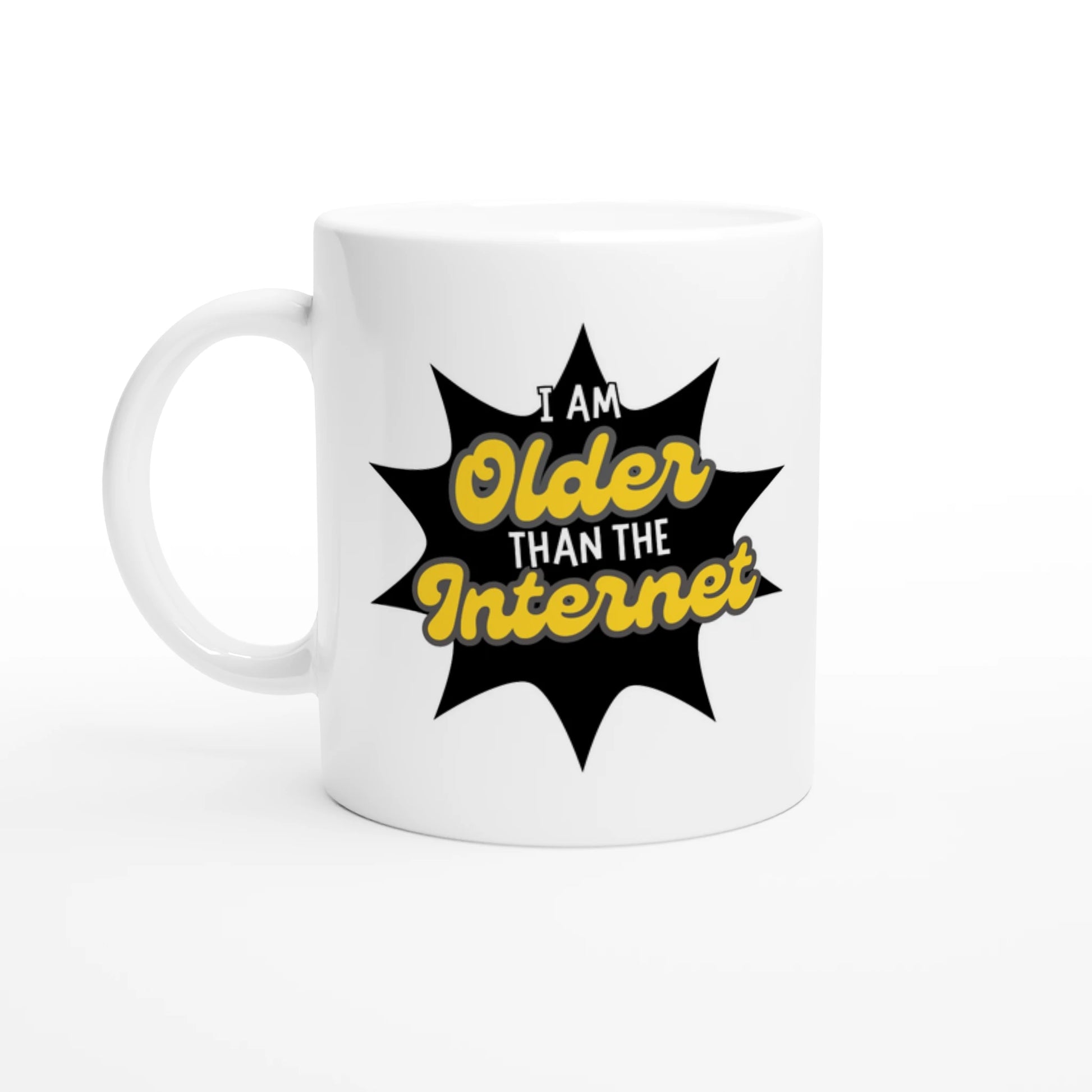 Tasse « Plus vieux qu'Internet »