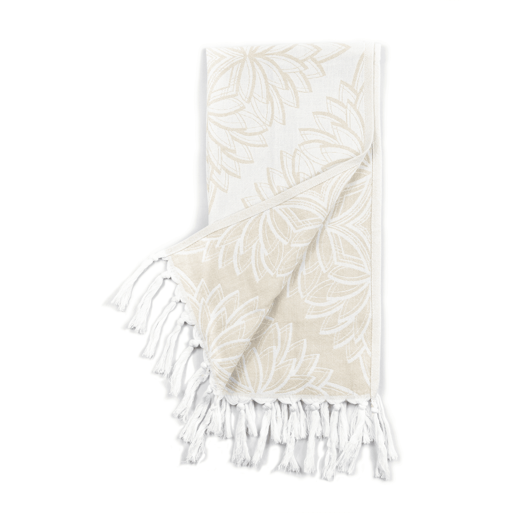 Serviettes turques Canada | Essuie-mains | Avoine + Blanc