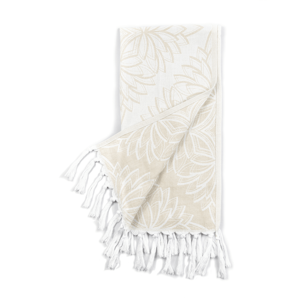 Turkish Towels Canada | Set in Oat + White